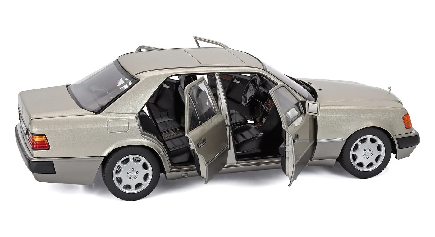 Norev 1990 Mercedes-Benz E Class 500E (W124) Smoke Silver 1:18 - Image 8