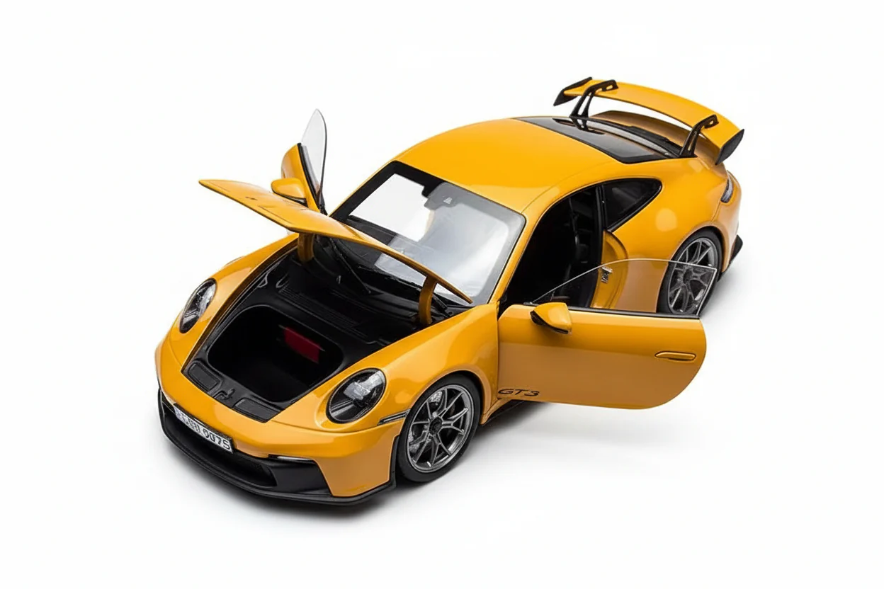 Norev 2021 Porsche 911 992 GT3 Bahama Yellow 1:18 - Image 3
