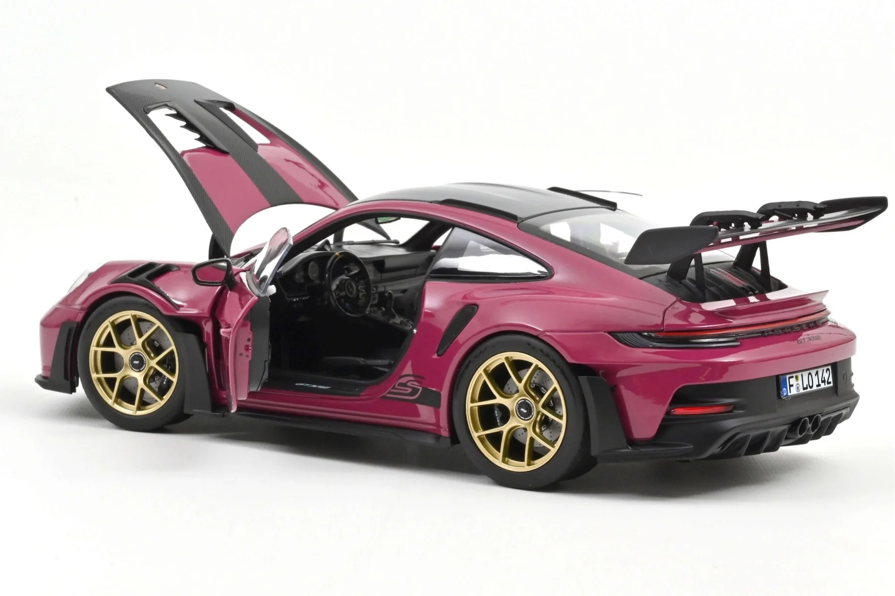 Norev 2022 Porsche 911 992 GT3 RS Weissach Package Ruby Star Neo 1:18 - Image 2