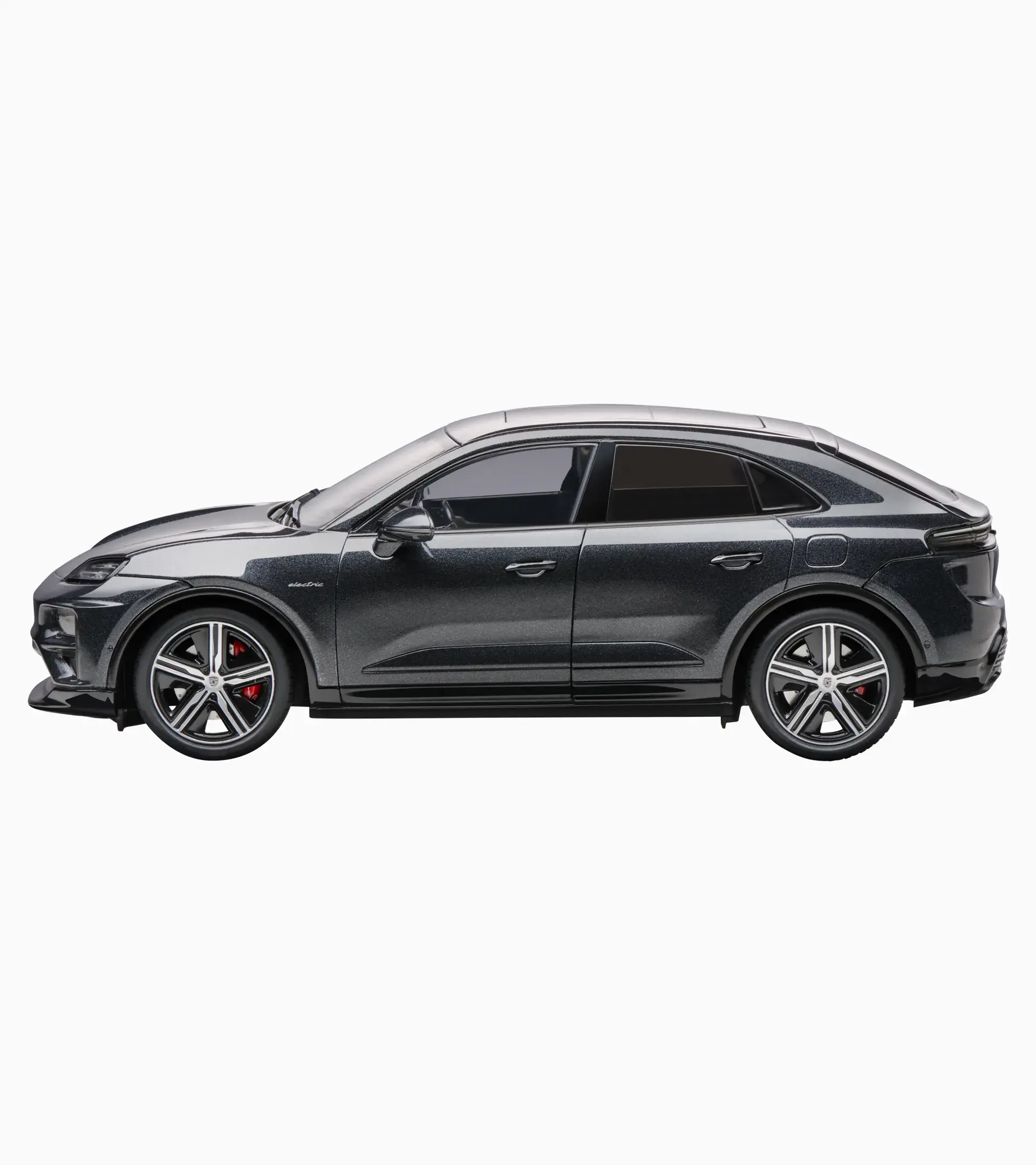 Norev 2024 Porsche Macan Turbo (H2) Volcano Grey DEALER EDITION 1:18 - Image 4