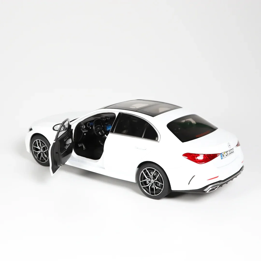 NZG 2022 Mercedes Benz C-Class (W206) Sedan Opalith White Bright 1:18 - Image 2