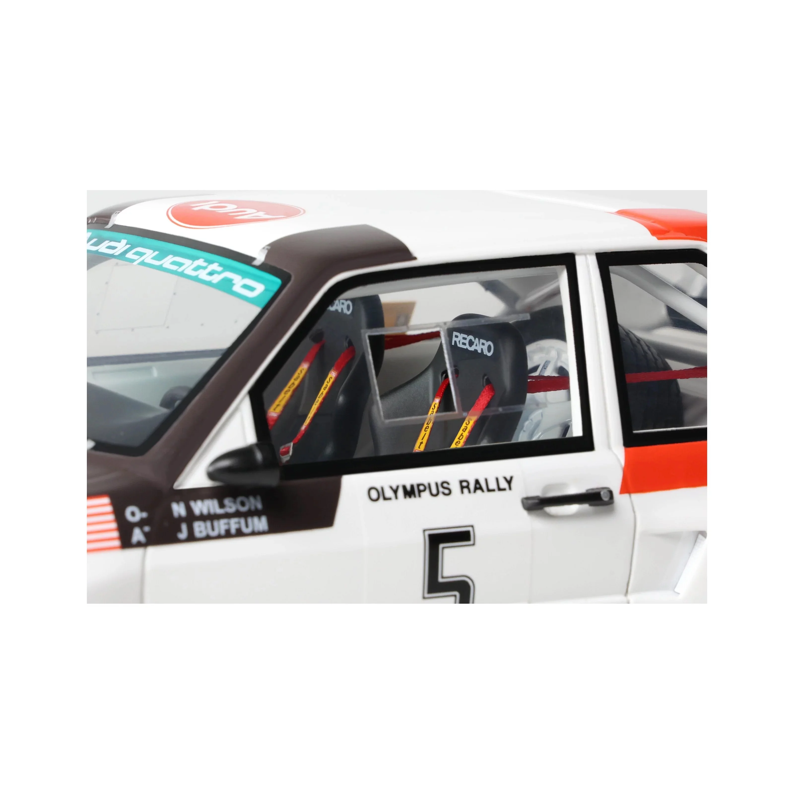 Otto 1986 Audi Sport Quattro #5 Olympus Rally 1986 White 1:18 - Image 11
