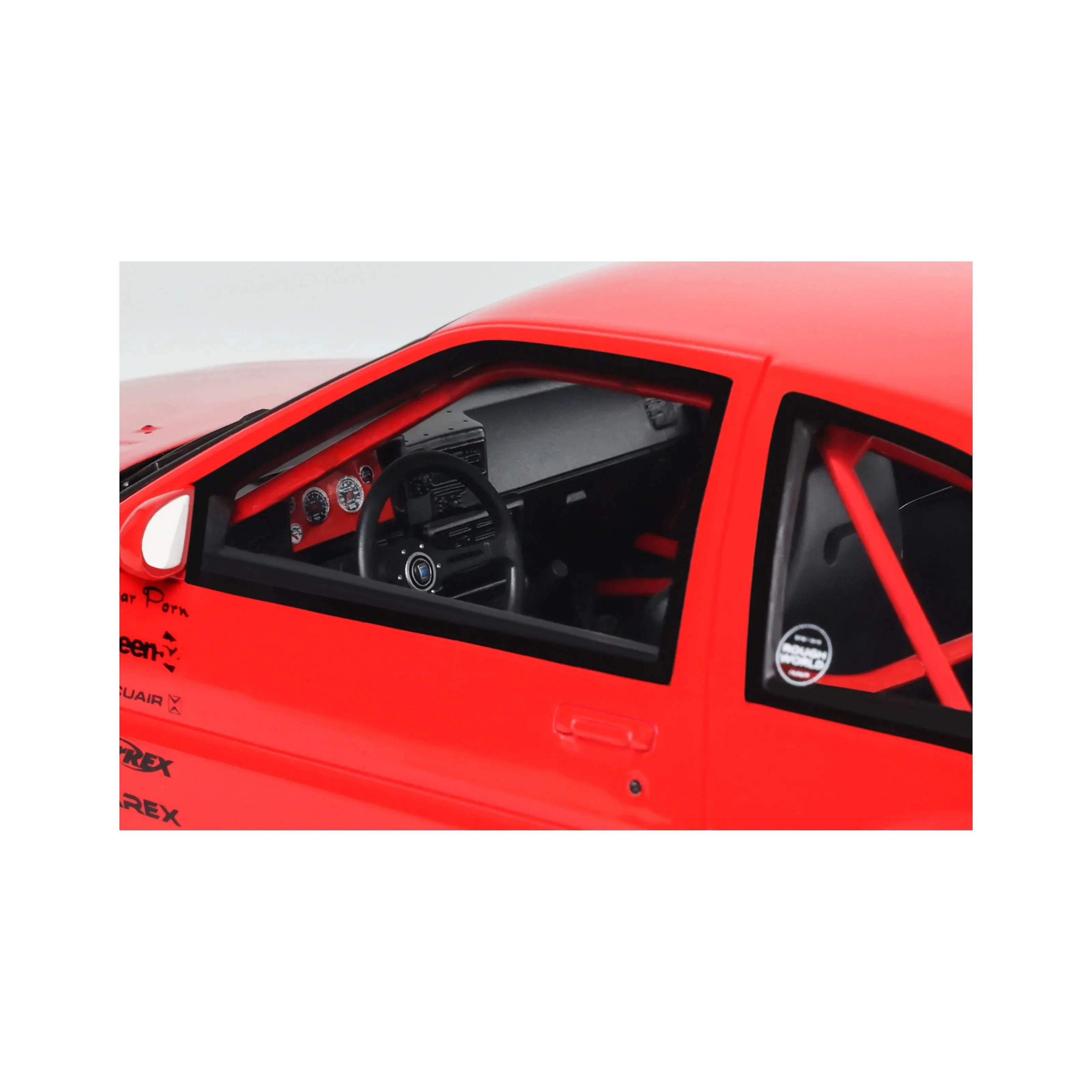 Otto 1986 Toyota Sprinter Trueno (AE86) Widebody Ferrari Rosso Corsa Red 1:18 - Image 10