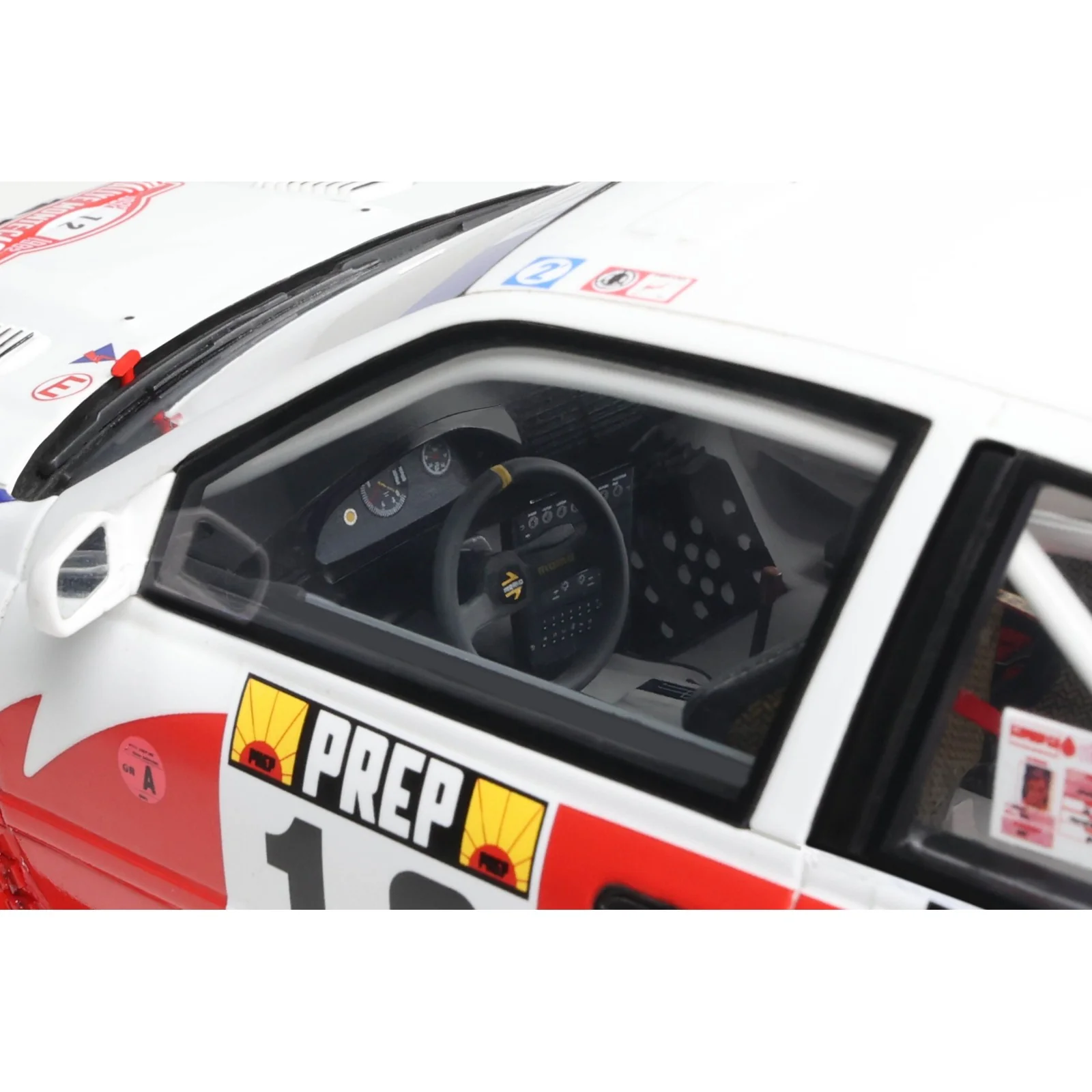Otto 1992 Nissan Sunny GTi-R Team Nissan Motorsport Europe No 12 Rally Montecarlo White Red Blue 1:18 - Image 9