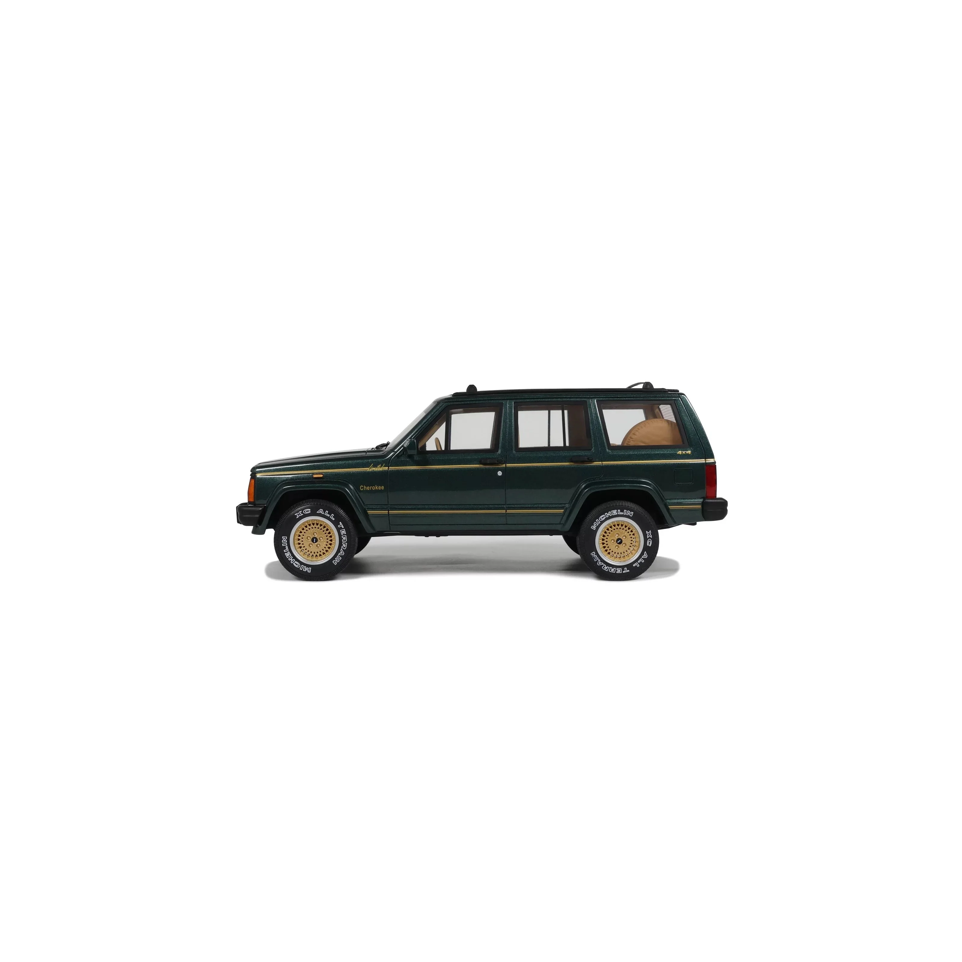 Otto 1995 Jeep Cherokee XJ Limited Hunter Green Metallic 1:18 - Image 3