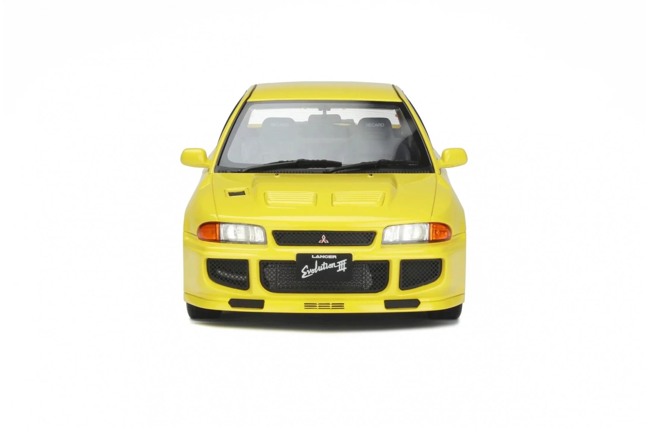 Otto 1995 Mitsubishi Lancer EVO III Hardtop Dandelion Yellow 1:18 RESIN, SEALED - Image 4