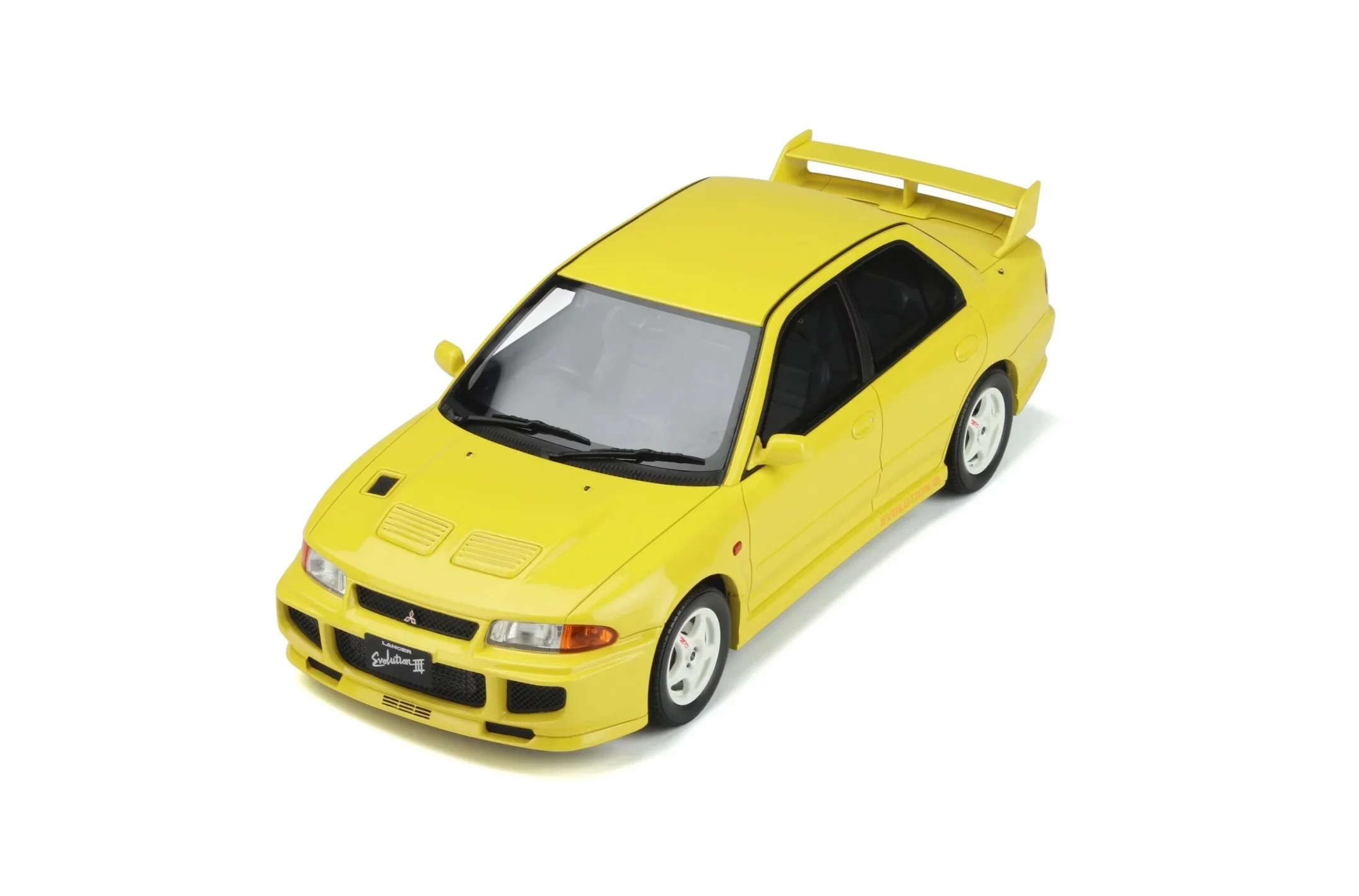 Otto 1995 Mitsubishi Lancer EVO III Hardtop Dandelion Yellow 1:18 RESIN, SEALED - Image 6