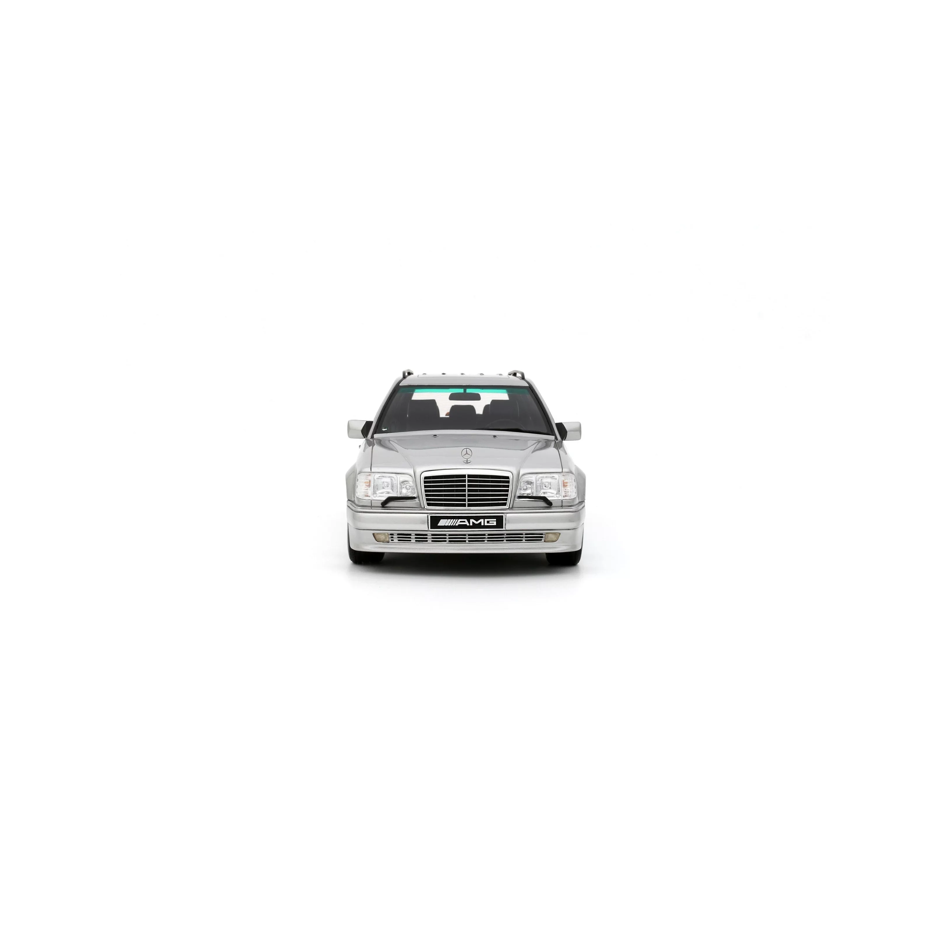 Otto 1996 Mercedes-Benz 70TE AMG W124 Wagon Brilliant Silver 744 1:18 - Image 7