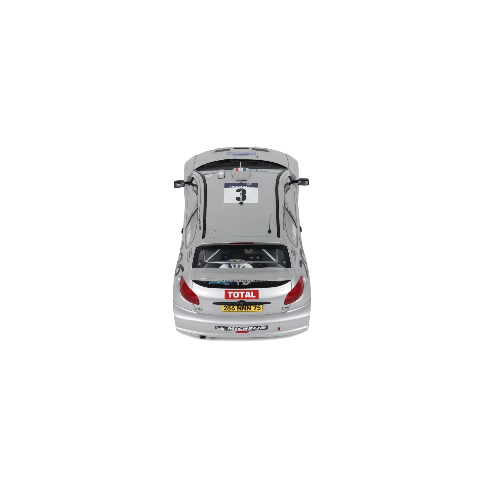 Otto 2002 Peugeot 206 WRC Tour de Corse 2002 No 3 Silver 1:18 - Image 10