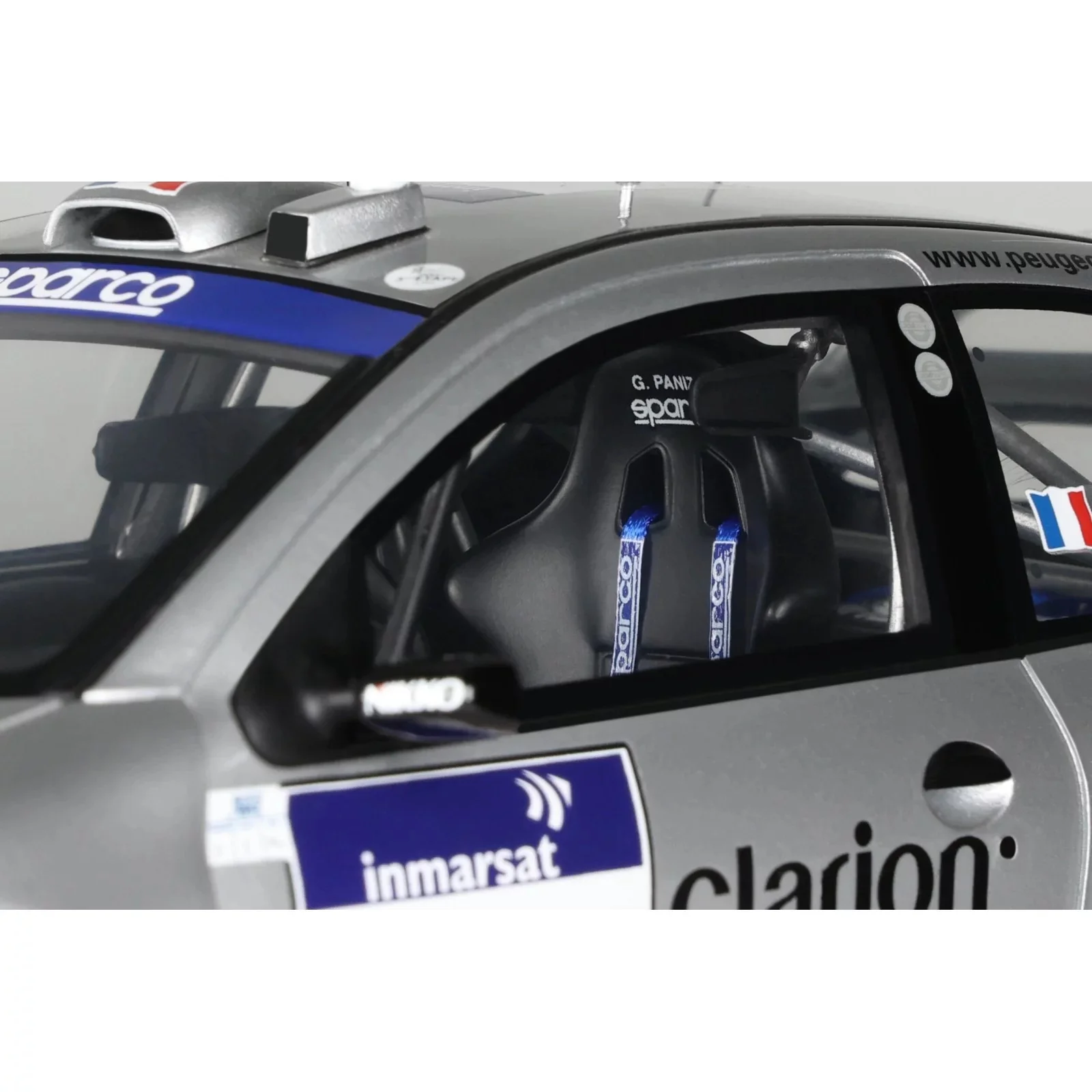 Otto 2002 Peugeot 206 WRC Tour de Corse 2002 No 3 Silver 1:18 - Image 11