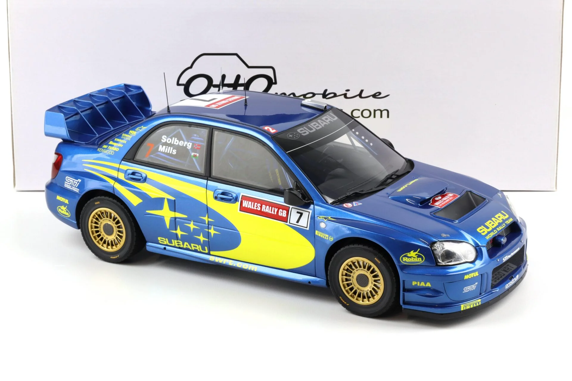 Otto 2003 Subaru Impreza WRC S9 #7 Winner Wales Rallye 2003 Blue 1:12 - Image 2