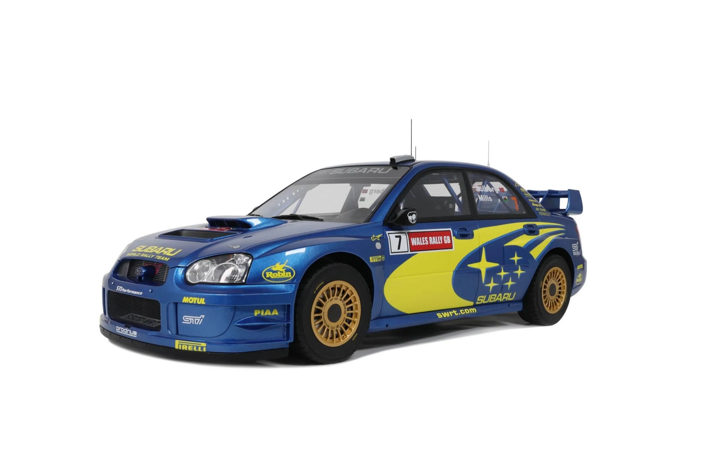 Otto 2003 Subaru Impreza WRC S9 #7 Winner Wales Rallye 2003 Blue 1:12 - Image 4