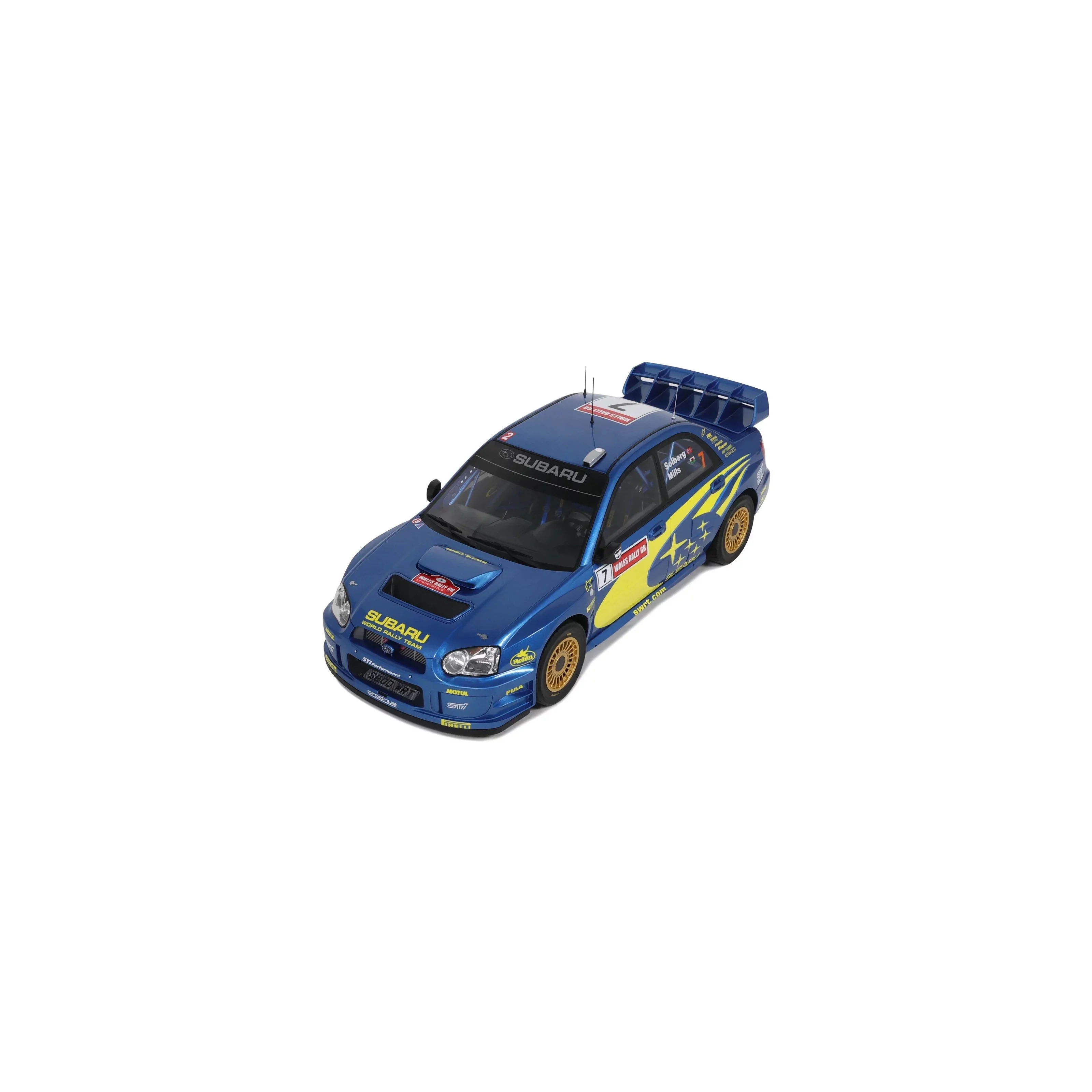 Otto 2003 Subaru Impreza WRC S9 #7 Winner Wales Rallye 2003 Blue 1:12 - Image 9