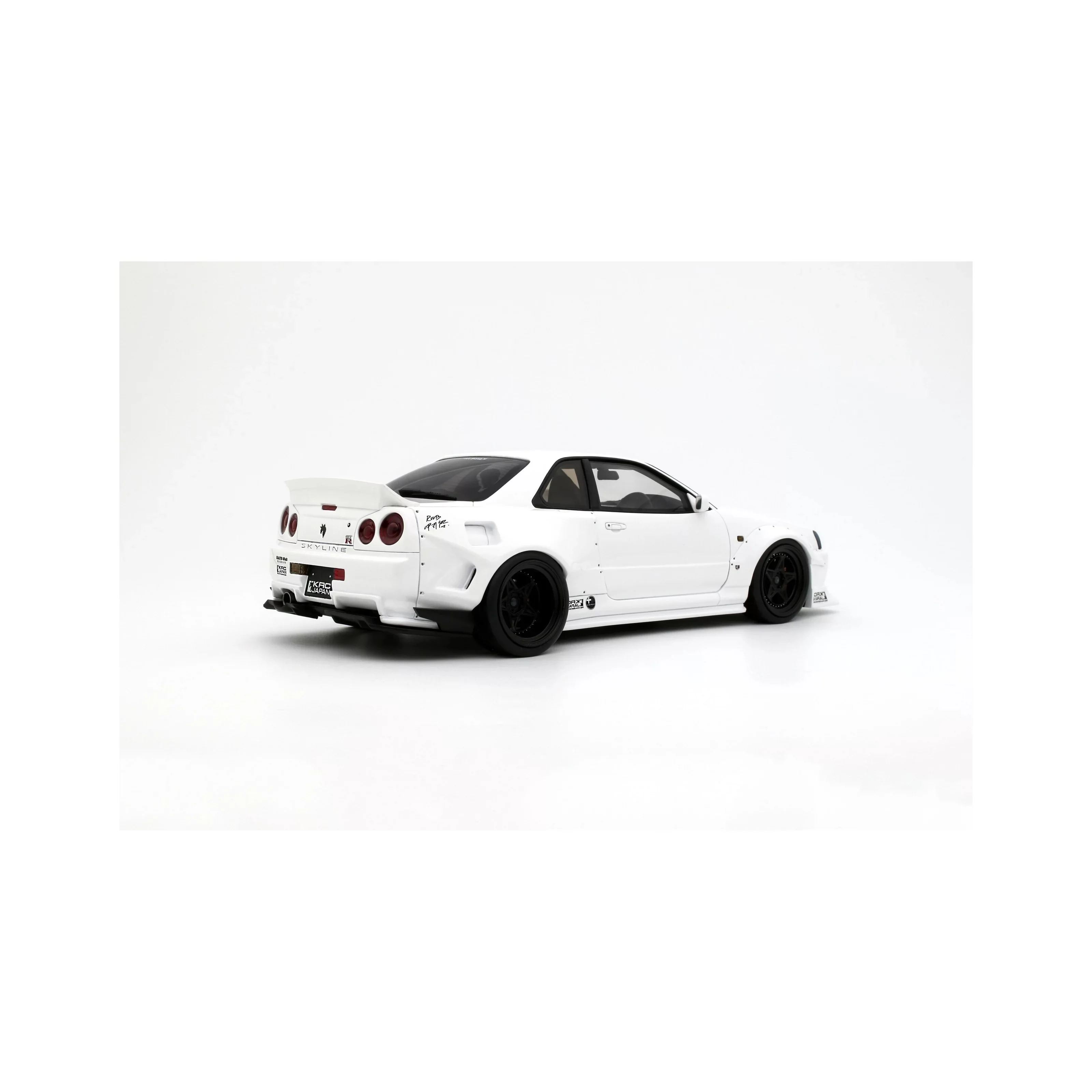 Otto 2019 Nissan Skyline GT-R R34 KRC Body Kit Pearl White QX1 1:18 - Image 5