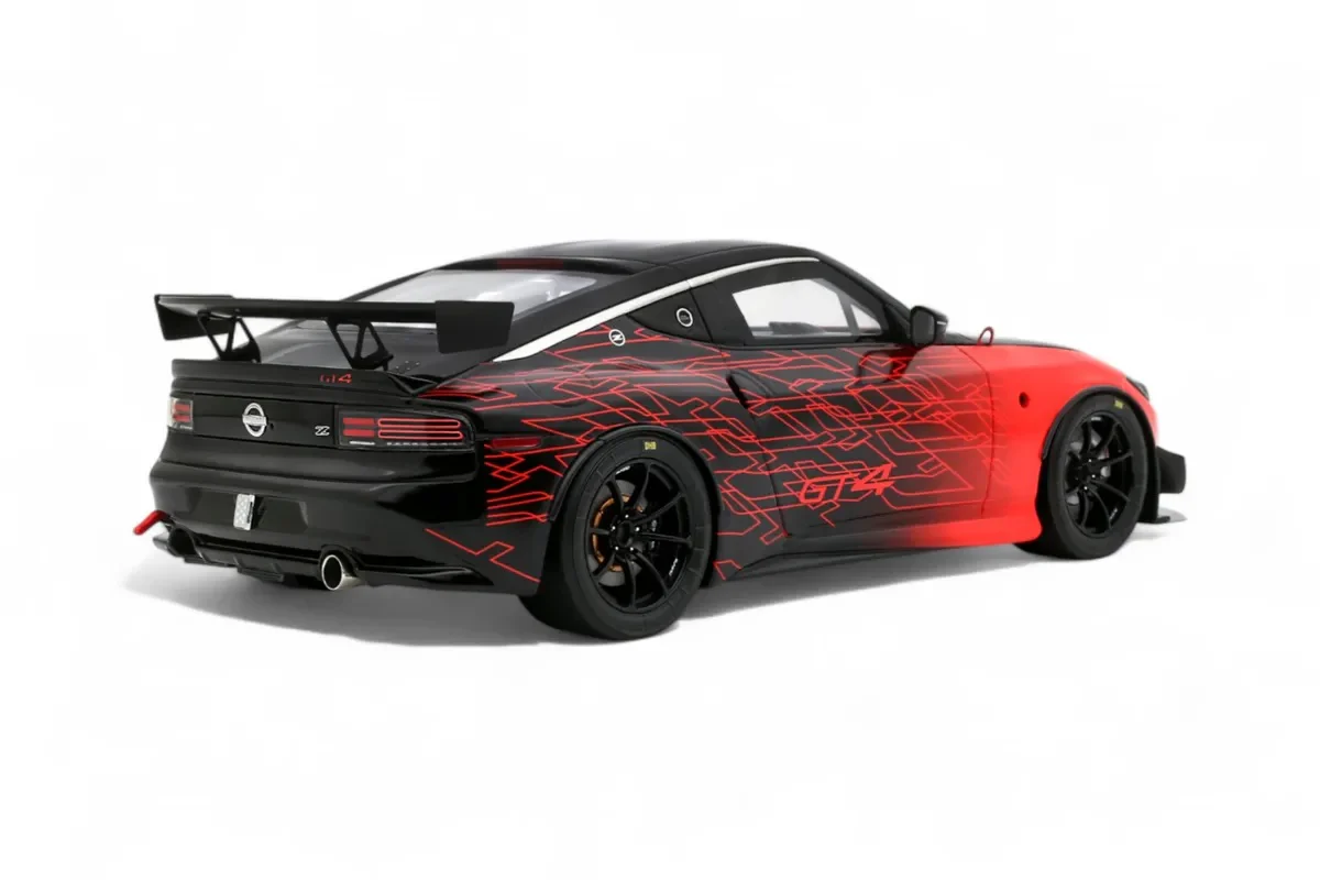 Otto 2022 Nissan 400 Z GT4 #23 SEMA Show 2022 Black and Red 1:18 - Image 5