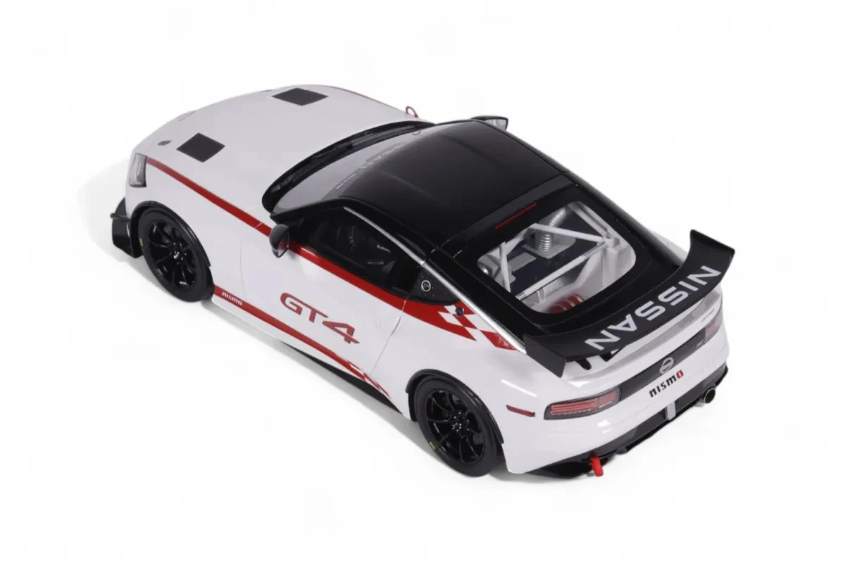 Otto 2022 Nissan 400 Z GT4 White w/ Red Trim 1:18 - Image 9