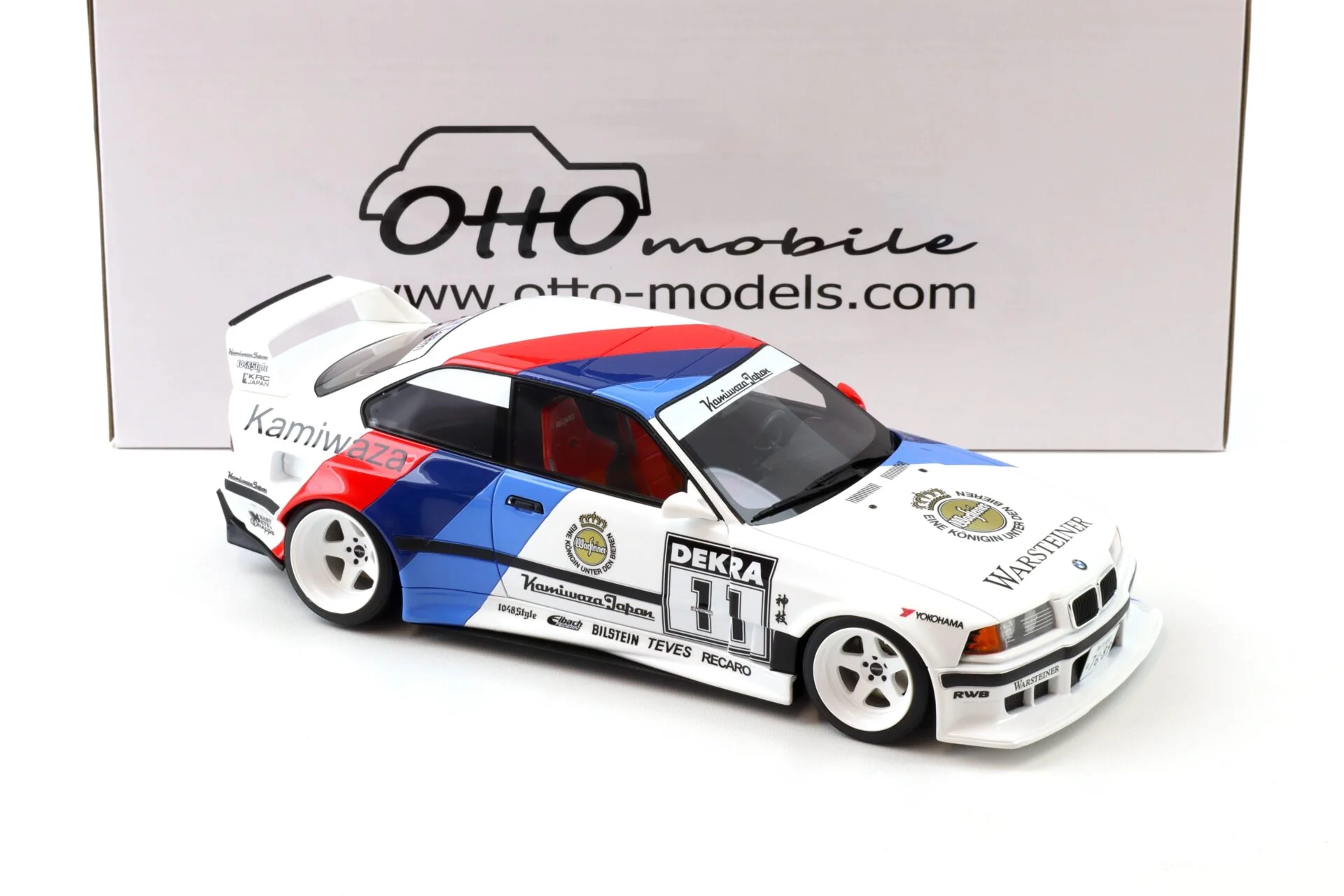 Otto 2024 BMW E36 M3 Khyzyl Saleem Kamiwaza DTM 1995 Alpine White 1:18 - Image 2