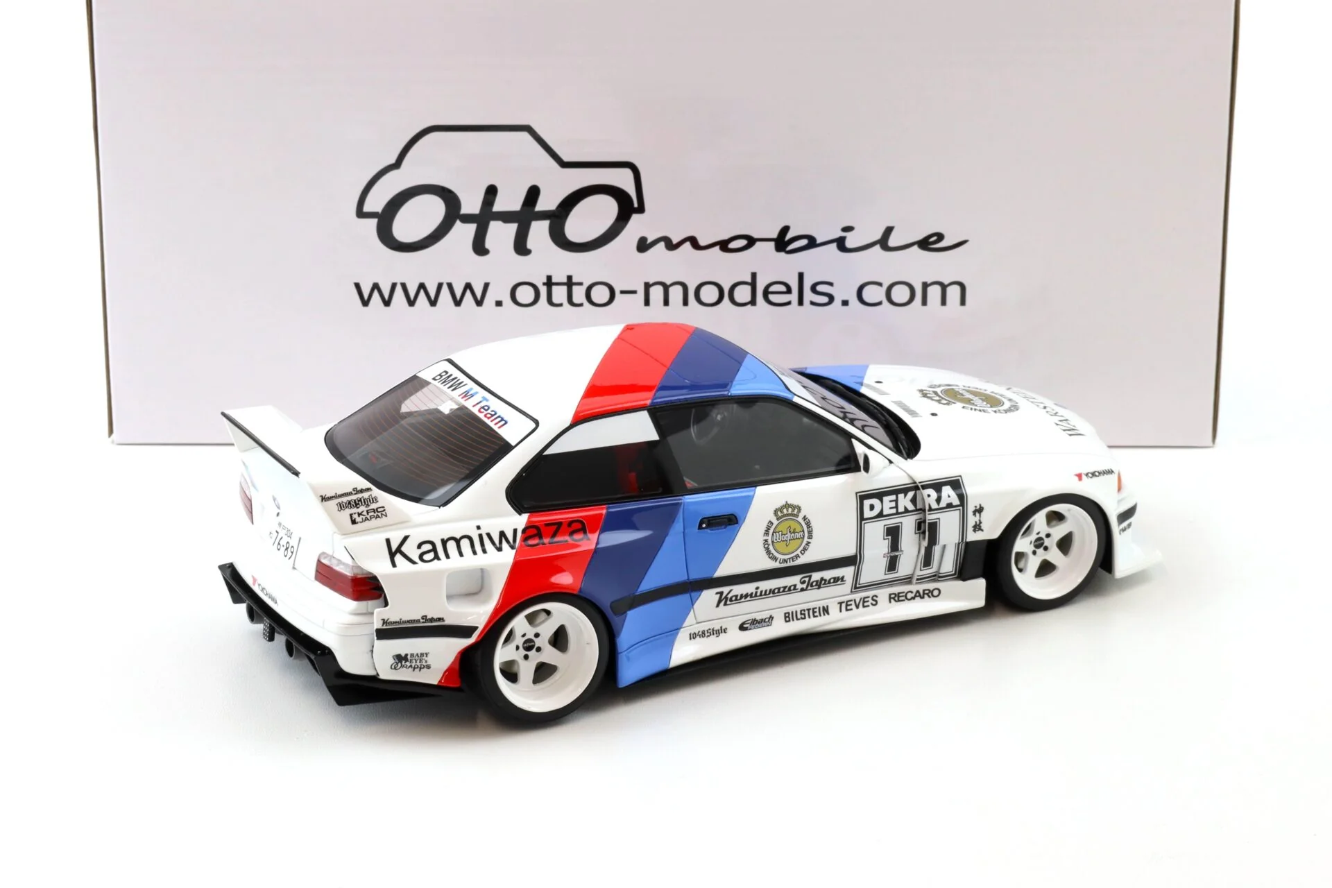 Otto 2024 BMW E36 M3 Khyzyl Saleem Kamiwaza DTM 1995 Alpine White 1:18 - Image 3