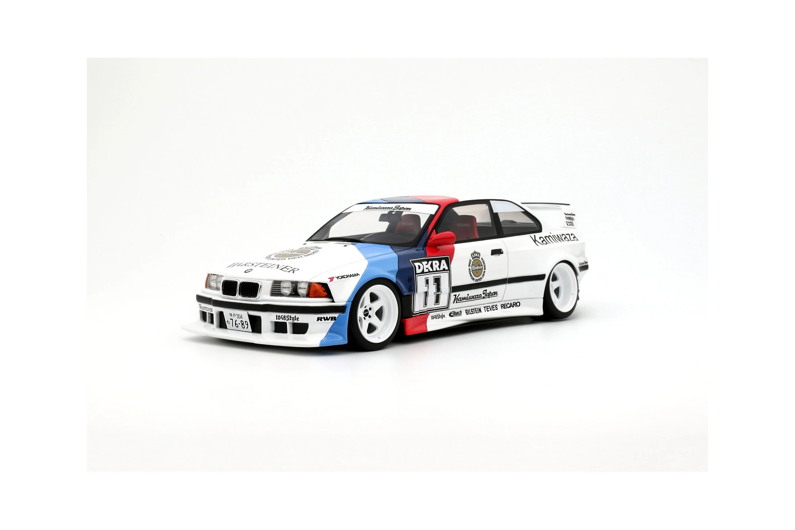 Otto 2024 BMW E36 M3 Khyzyl Saleem Kamiwaza DTM 1995 Alpine White 1:18 - Image 4