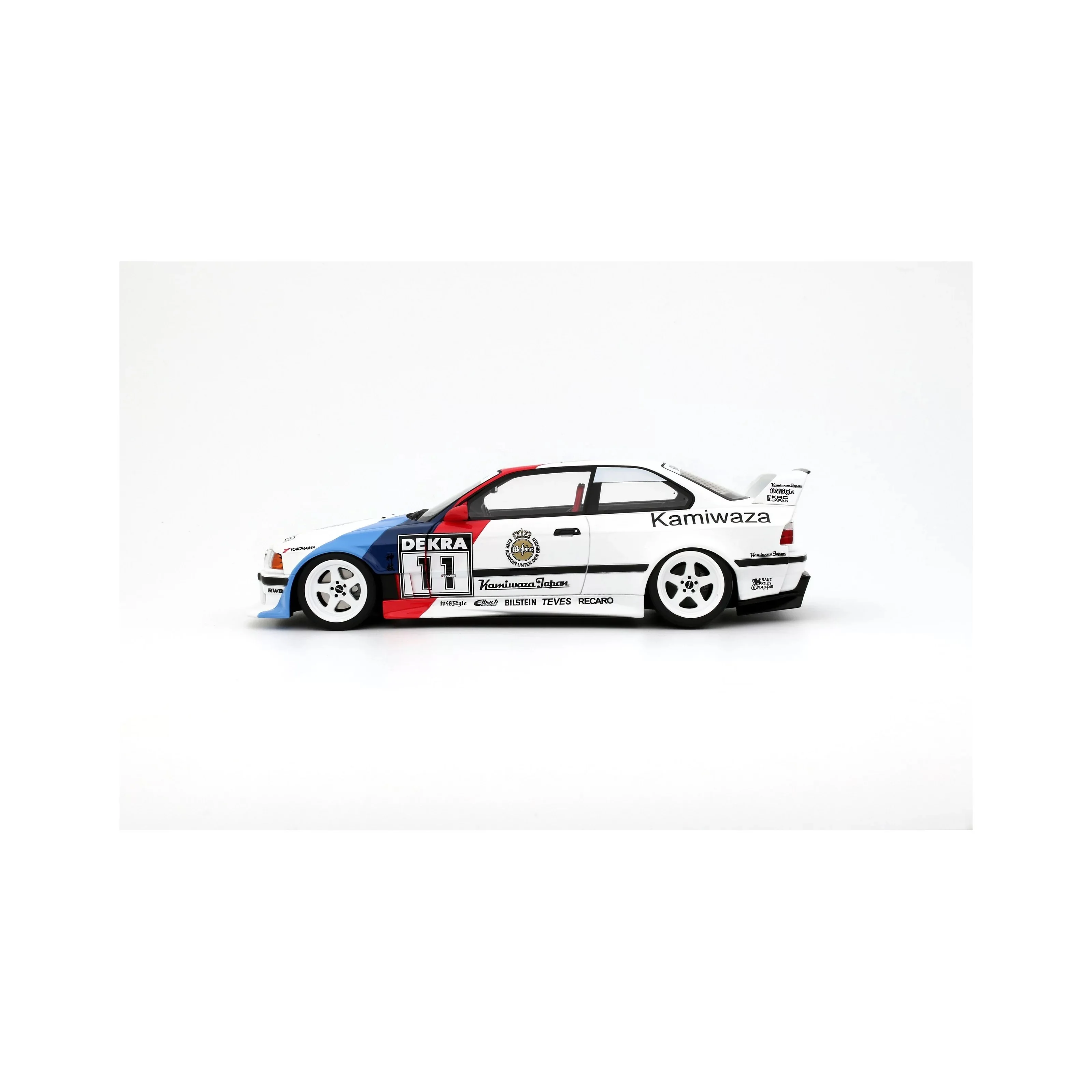 Otto 2024 BMW E36 M3 Khyzyl Saleem Kamiwaza DTM 1995 Alpine White 1:18 - Image 6