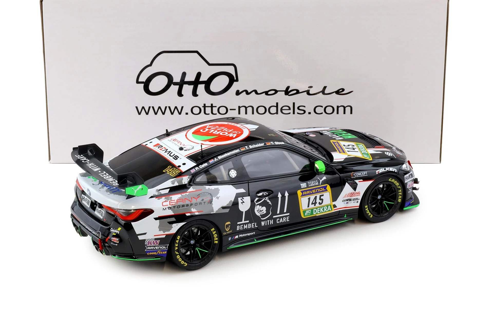 Otto 2024 BMW M4 GT4 #145 Cerny Motorsport DTM Season 2024 Black 1:18 - Image 3