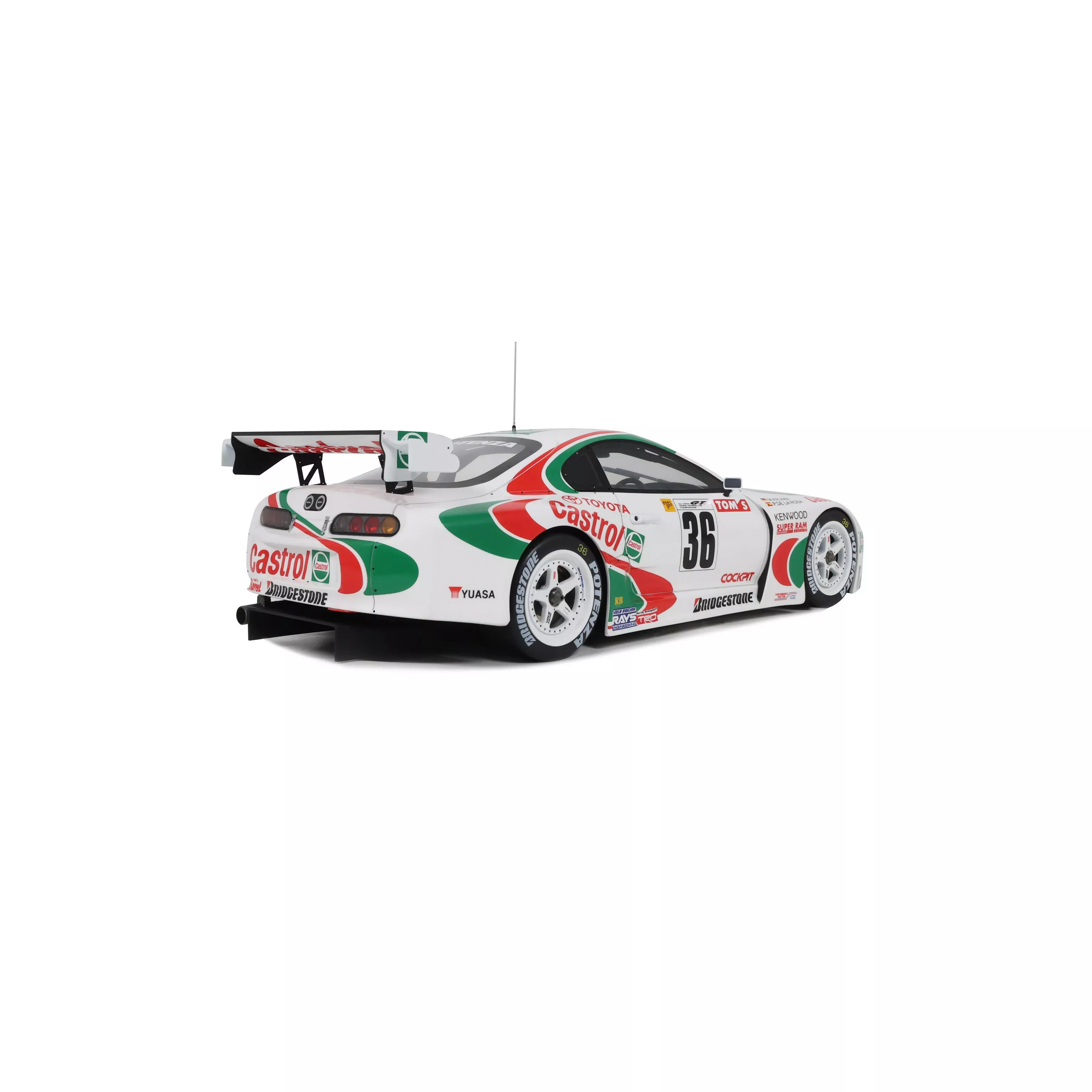 Otto 1997 Toyota Supra Racing GT500 (A80) JGTC No 36 White 1:18 - Image 2