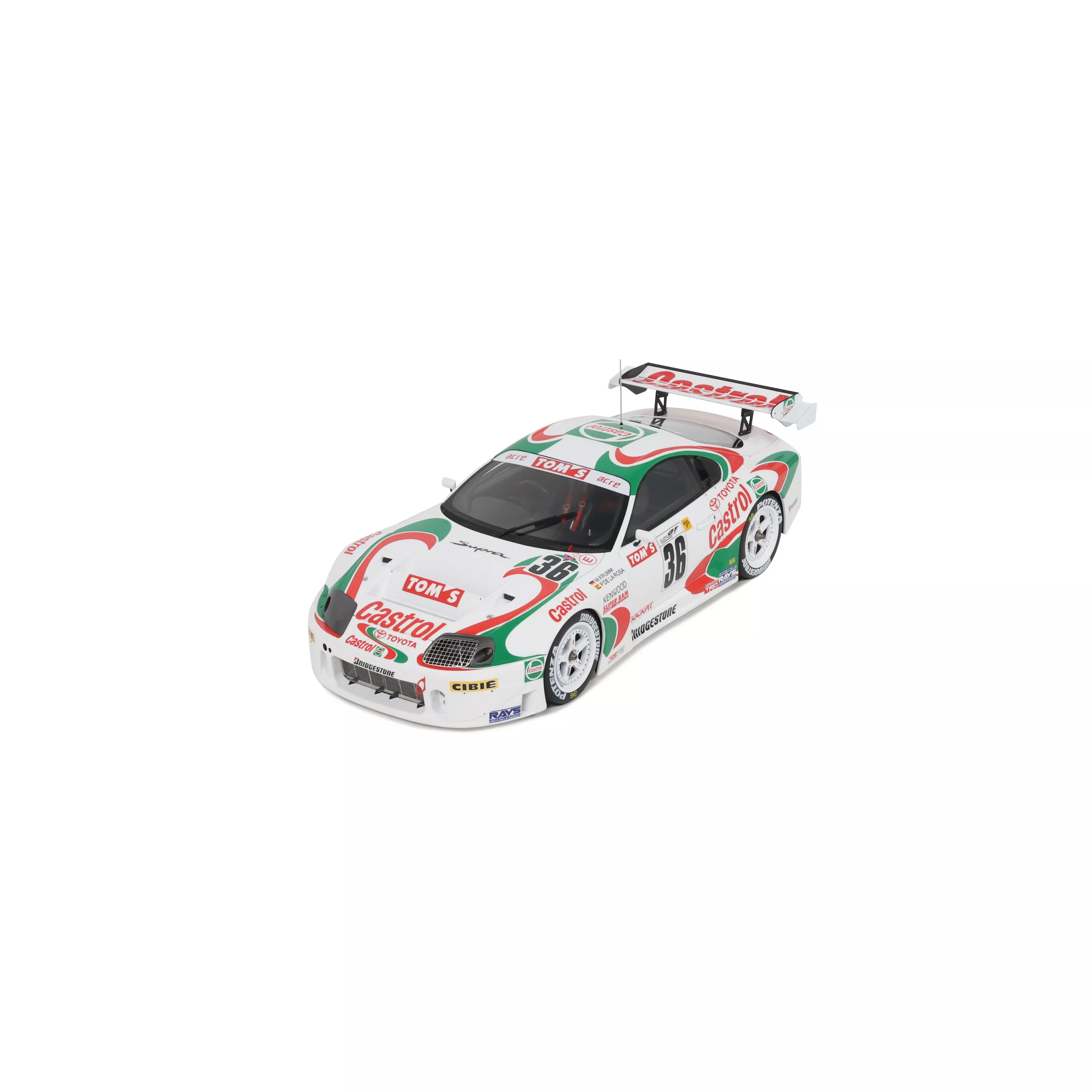 Otto 1997 Toyota Supra Racing GT500 (A80) JGTC No 36 White 1:18 - Image 6