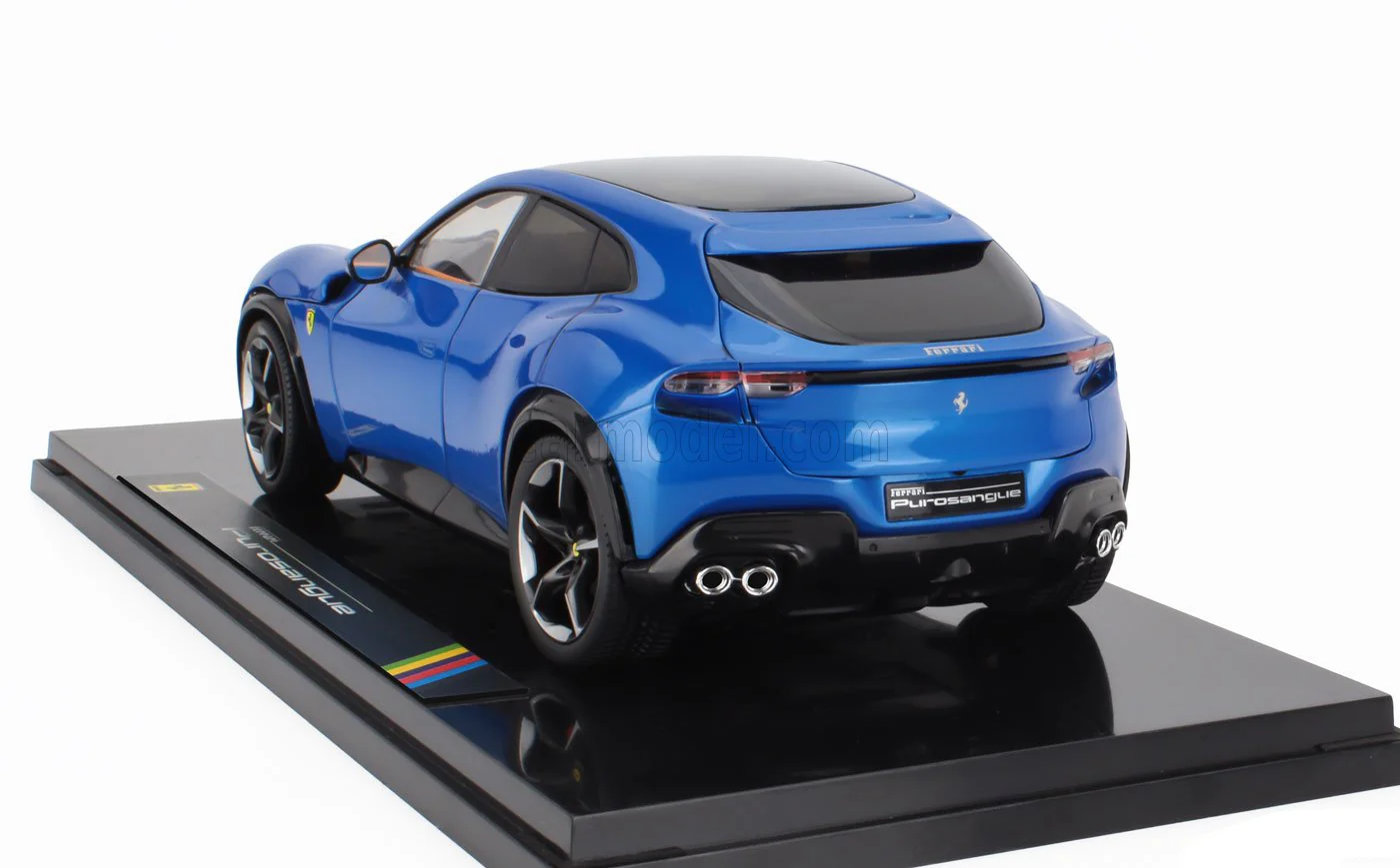 Polistil 2022 Ferrari Purosangue Blu Corsa (Blue Metallic) High Fidelity WITH DISPLAY 1:18 - Image 5