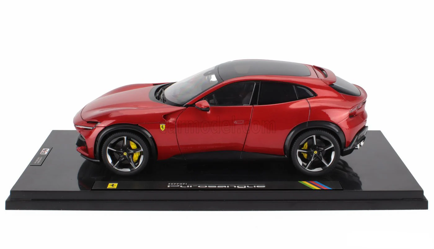 Polistil 2022 Ferrari Purosangue Rossa Magma (Red Metallic) High Fidelity WITH DISPLAY 1:18 - Image 3