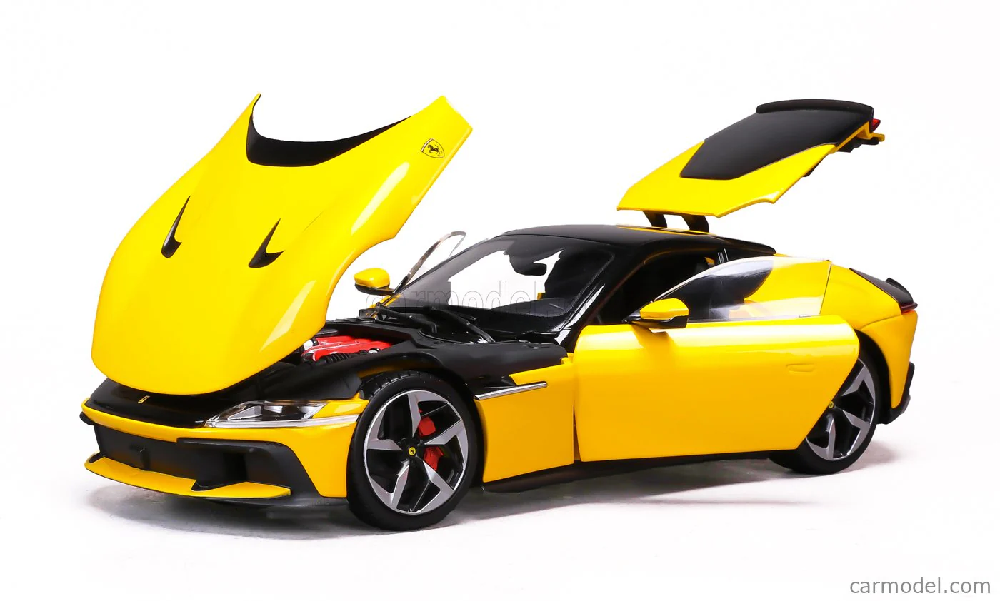 Polistil 2024 Ferrari 12Cilindri Giallo Modena (Yellow) High Fidelity 1:18 - Image 6