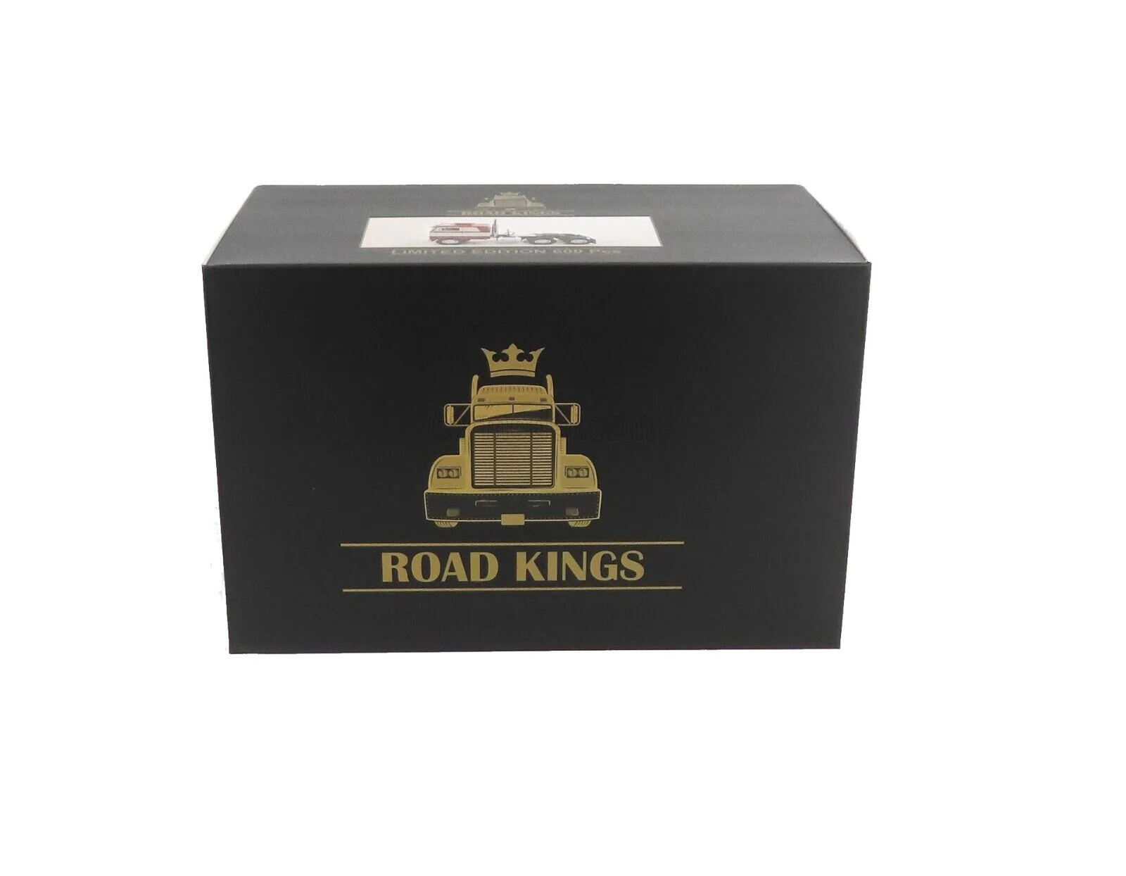 Road Kings 1977 Peterbilt 352 Pacemaker Semi Red and Silver 1:18 - Image 8