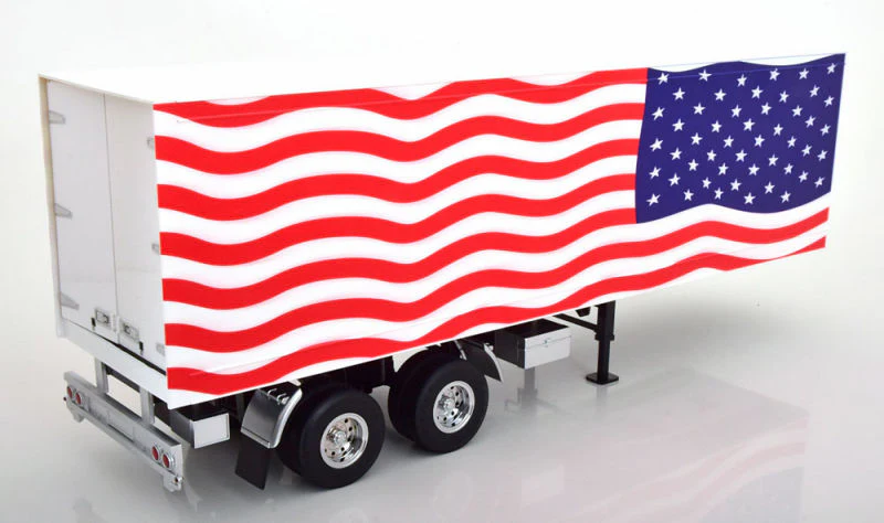 Road Kings Semi Trailer Truck Stars & Stripes Red, White, & Blue 1:18 - Image 3