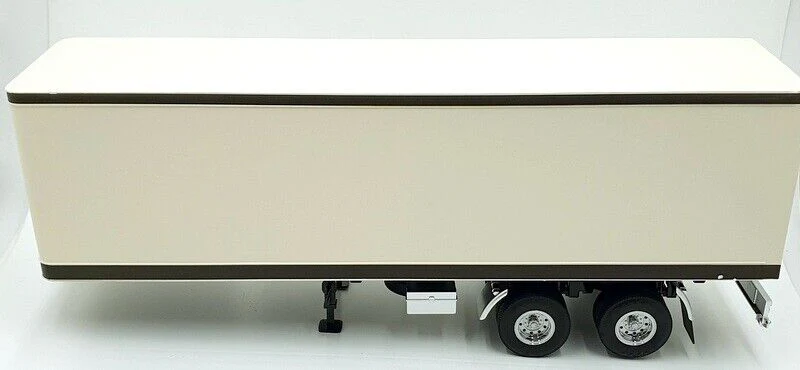 Road Kings Semi Trailer Truck White w/ Black Trim 1:18 - Image 4