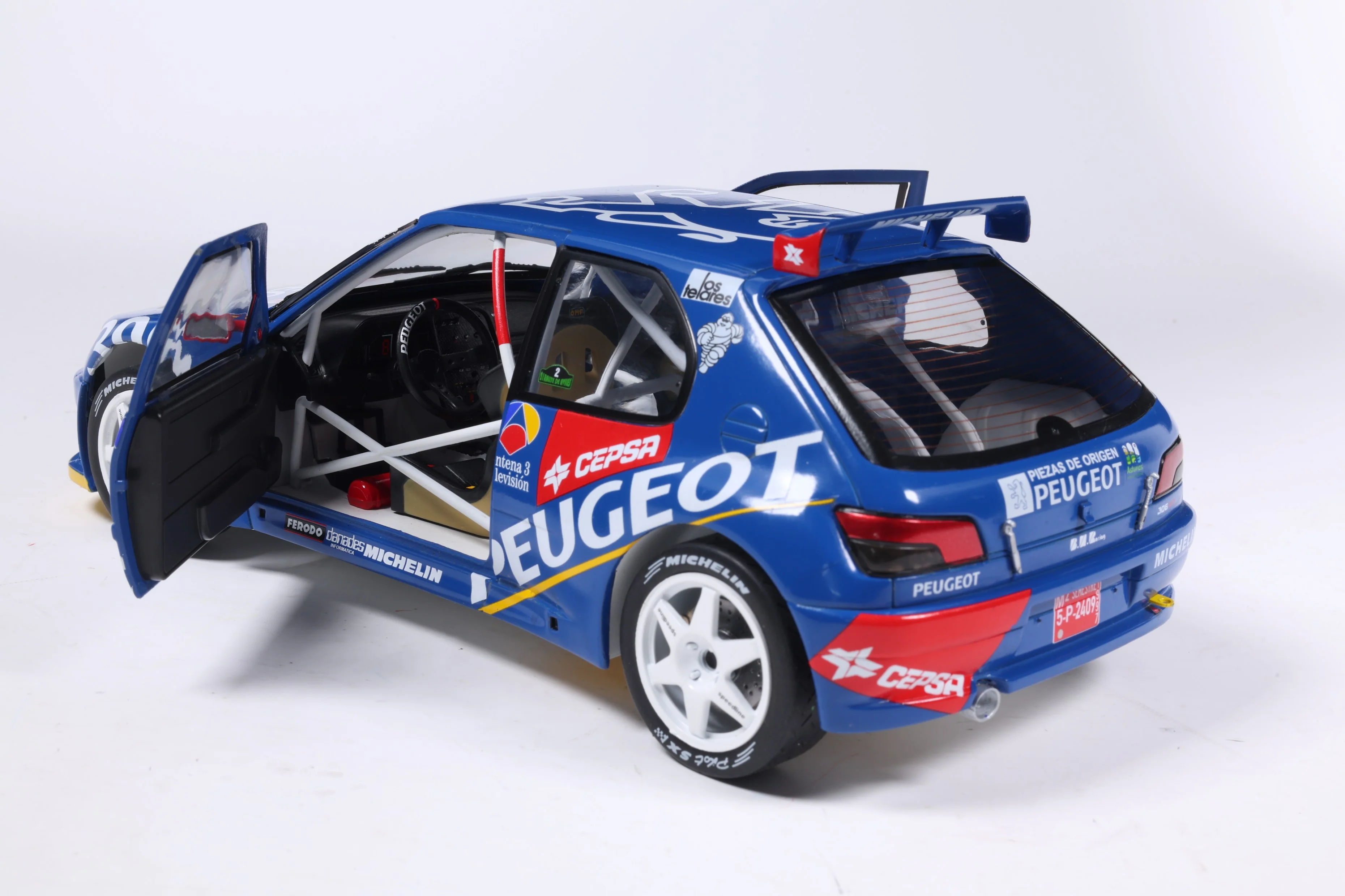 Solido 1:18 Peugeot 306 Maxi #2 Rally De Aviles 1997 Blue 1:18 - Image 10