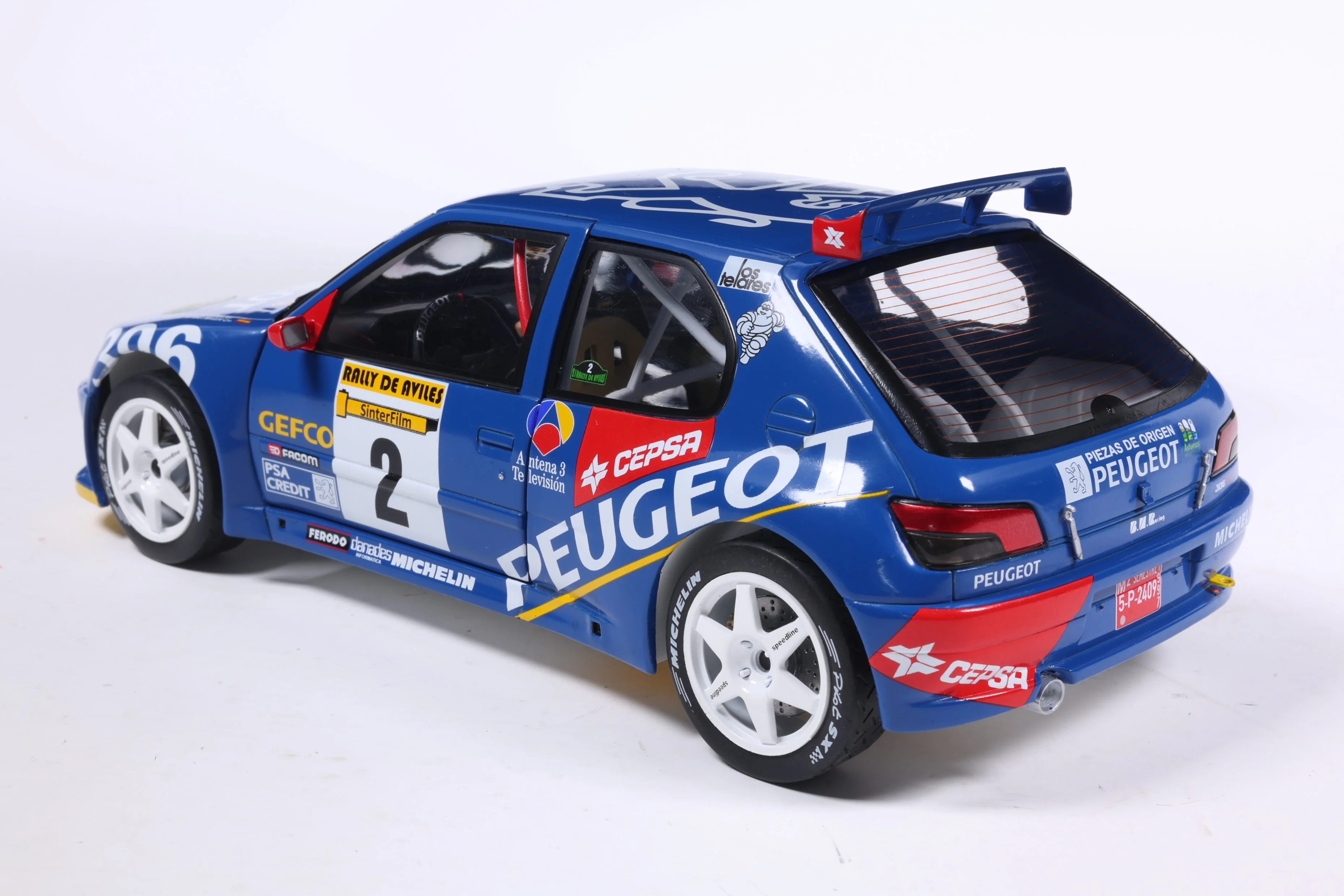 Solido 1:18 Peugeot 306 Maxi #2 Rally De Aviles 1997 Blue 1:18 - Image 8