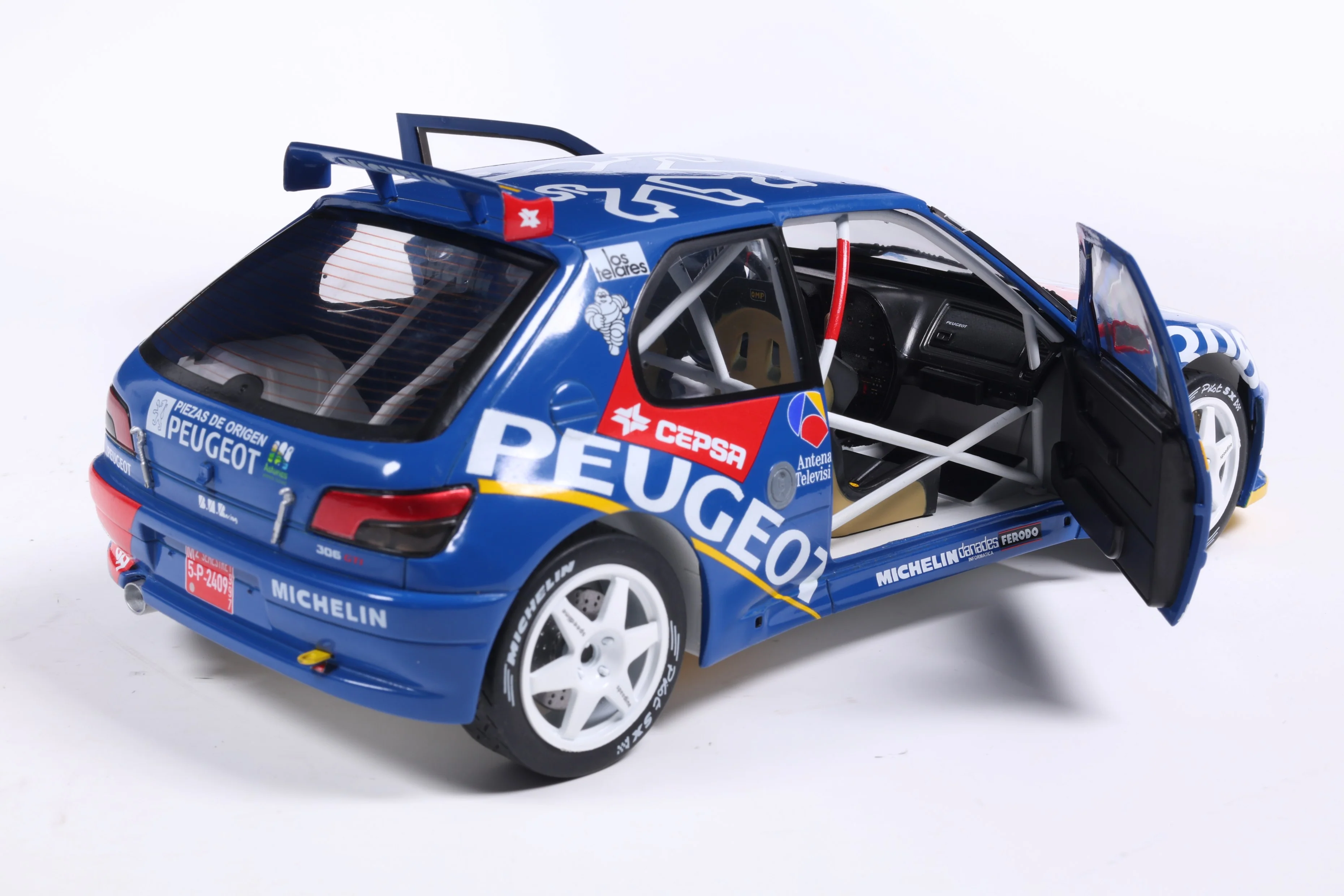 Solido 1:18 Peugeot 306 Maxi #2 Rally De Aviles 1997 Blue 1:18 - Image 9