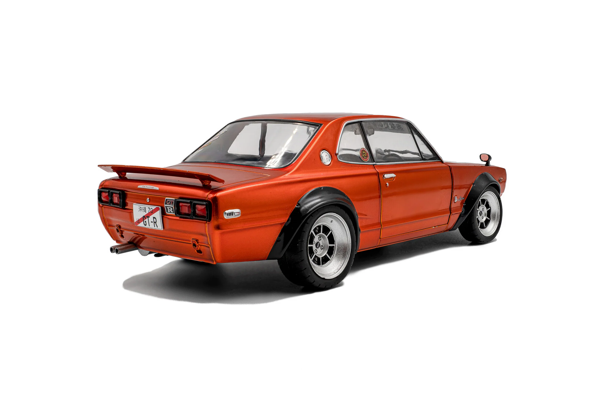 Solido 1970 Nissan Skyline (C10) Hakosuka Orange 1:18 - Image 4