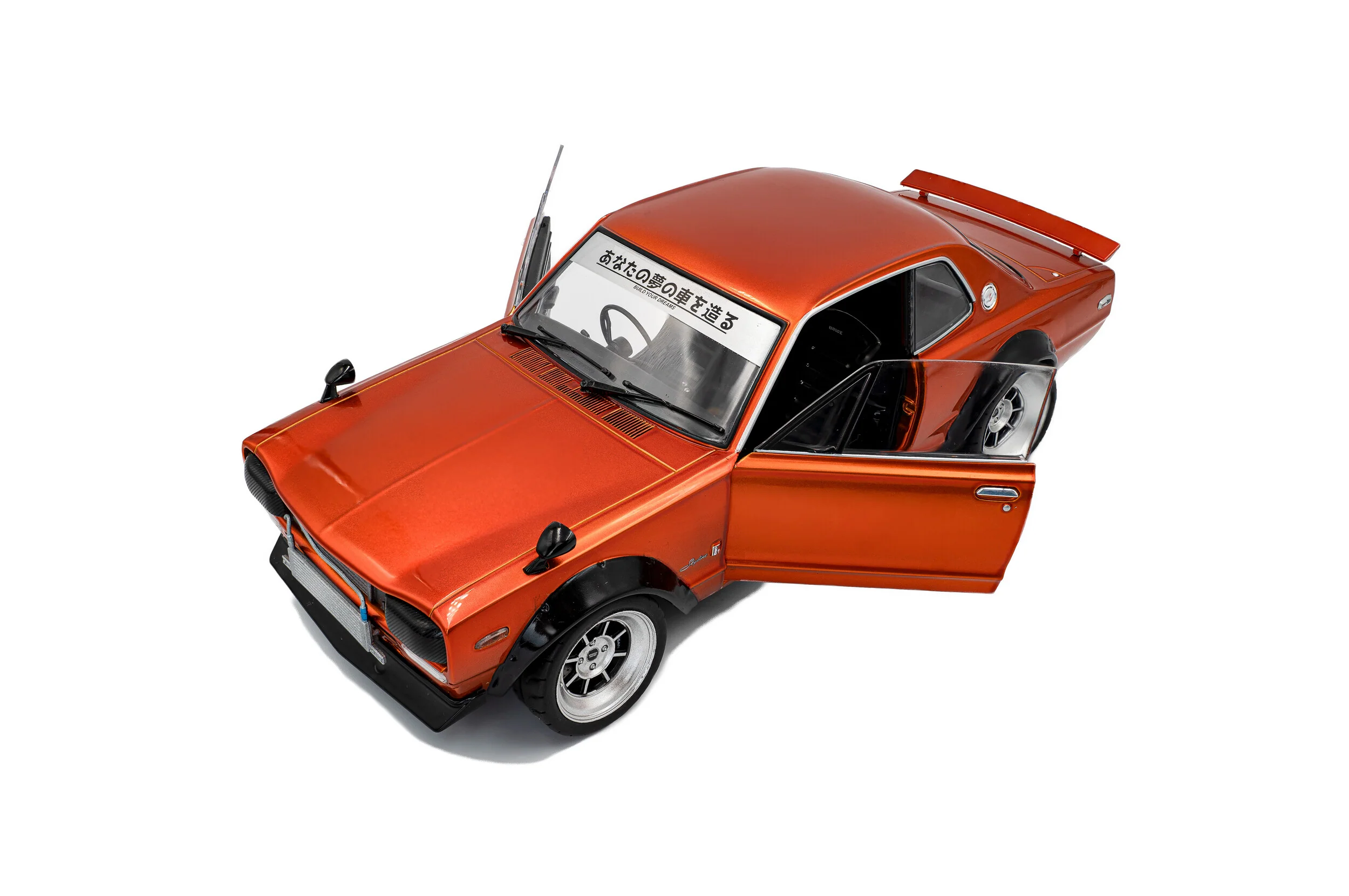 Solido 1970 Nissan Skyline (C10) Hakosuka Orange 1:18 - Image 7
