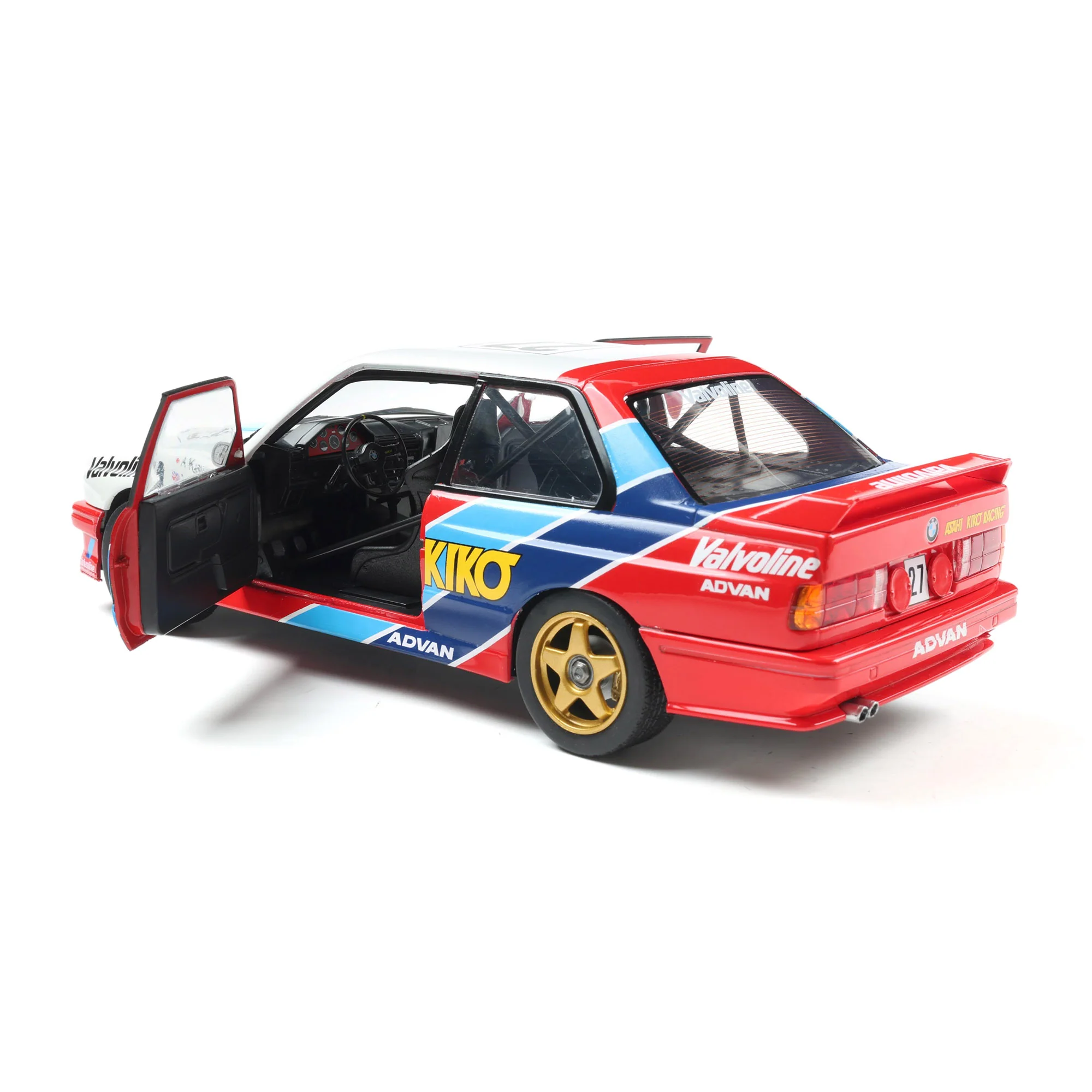 Solido 1986 BMW E30 M3 #27 Kawamoto JTCC Red, White, Blue 1:18 - Image 8