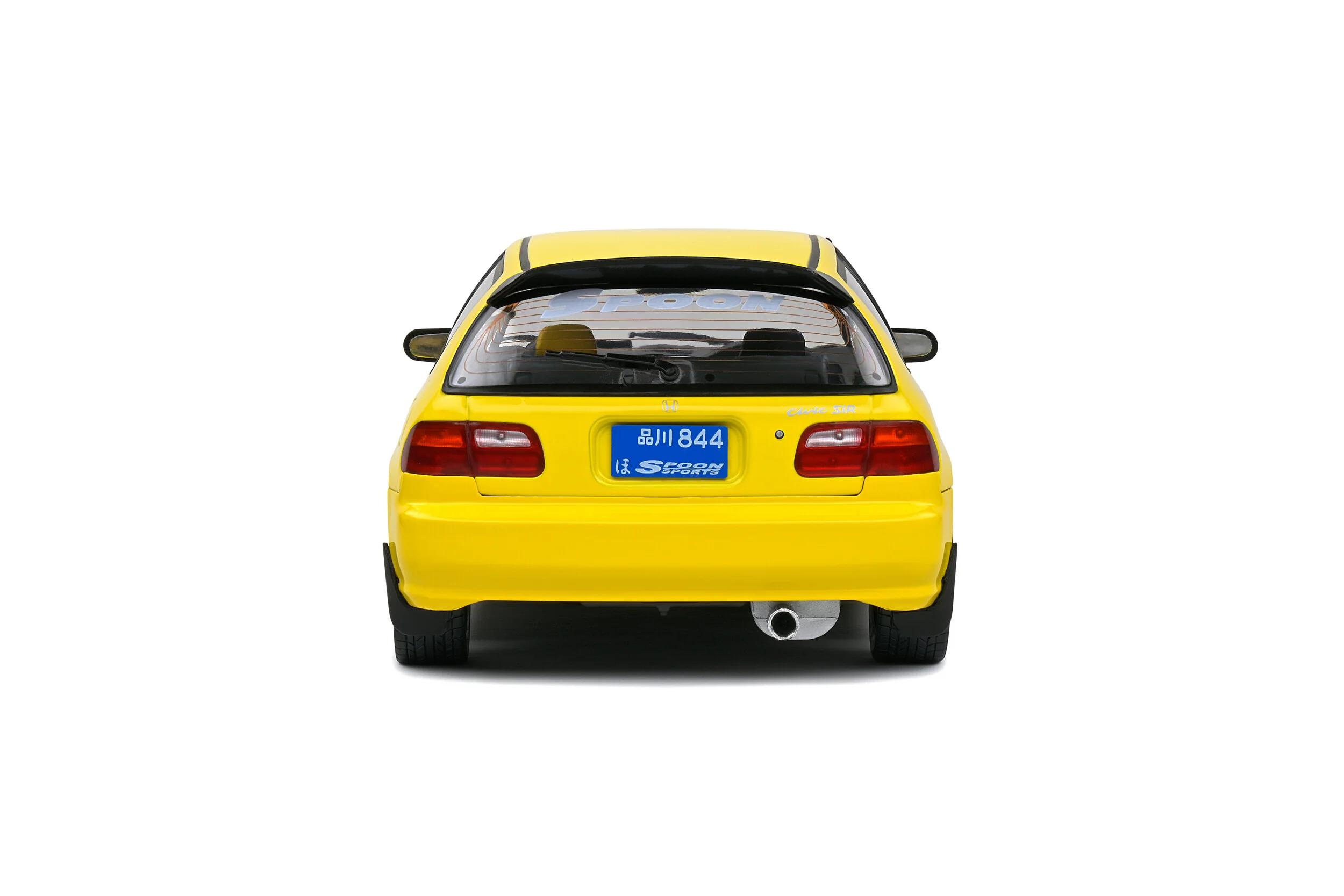 Solido 1991 Honda Civic EG6 Spoon Version Yellow Carnival w/ Black Hood 1:18 - Image 5
