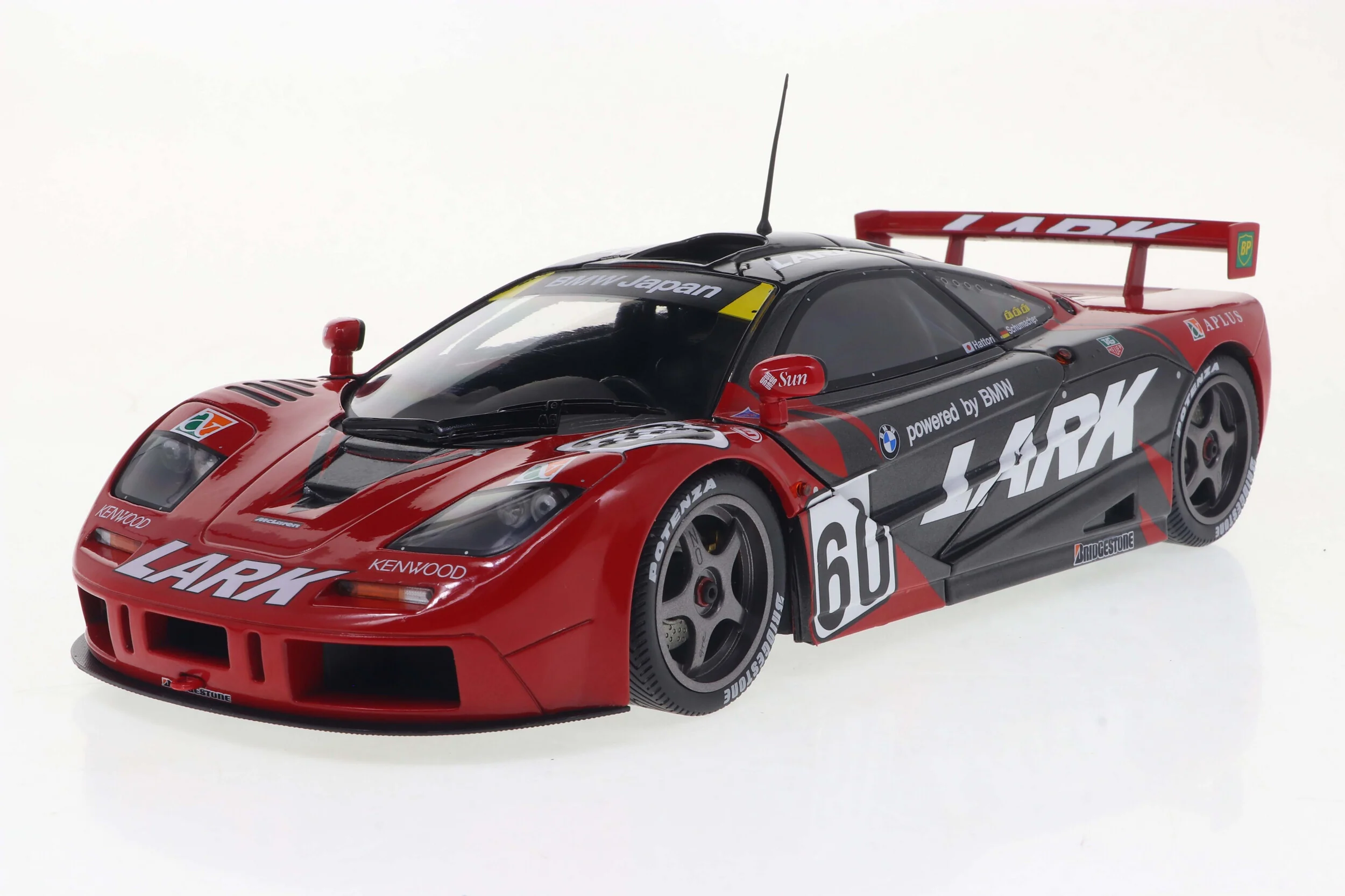Solido 1995 Mclaren F1 GTR 6.1L V12 Short Tail Team Lark #60 JGTC Season 1996 Red Black 1:18