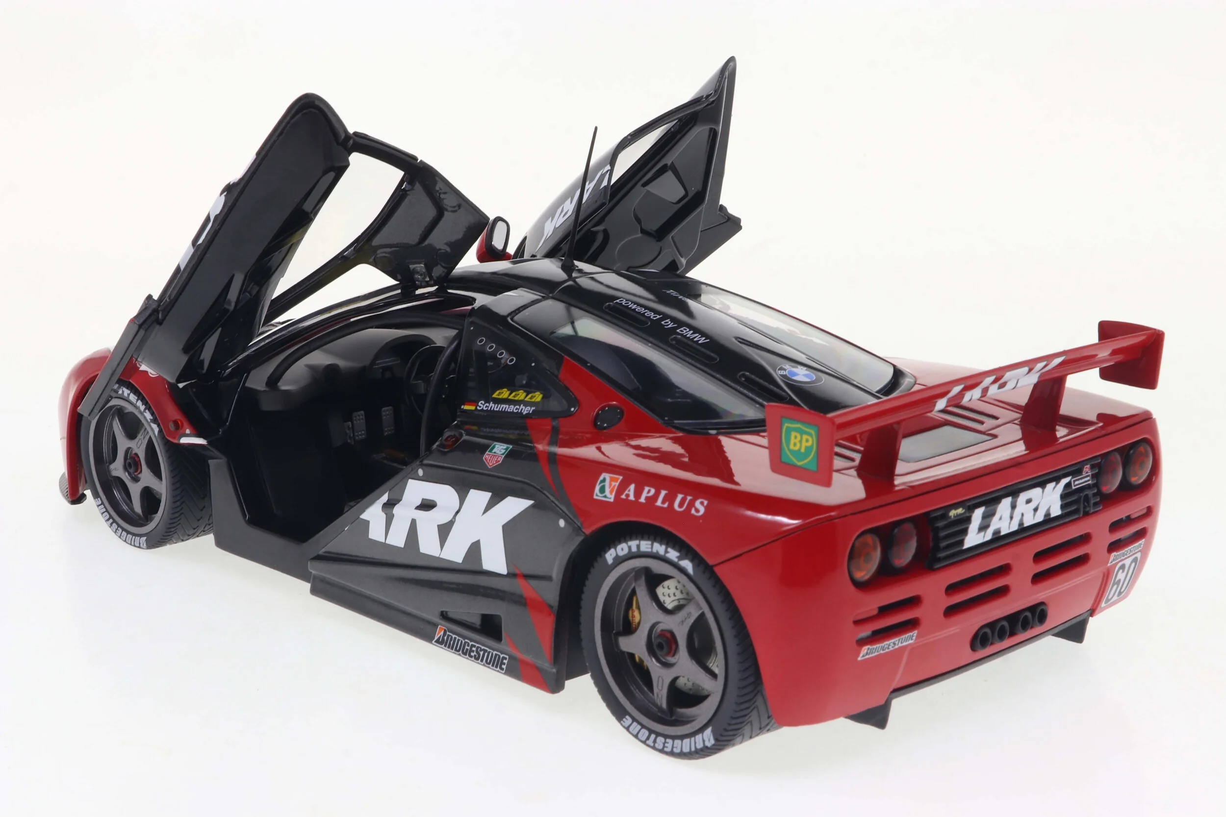 Solido 1995 Mclaren F1 GTR 6.1L V12 Short Tail Team Lark #60 JGTC Season 1996 Red Black 1:18 - Image 5