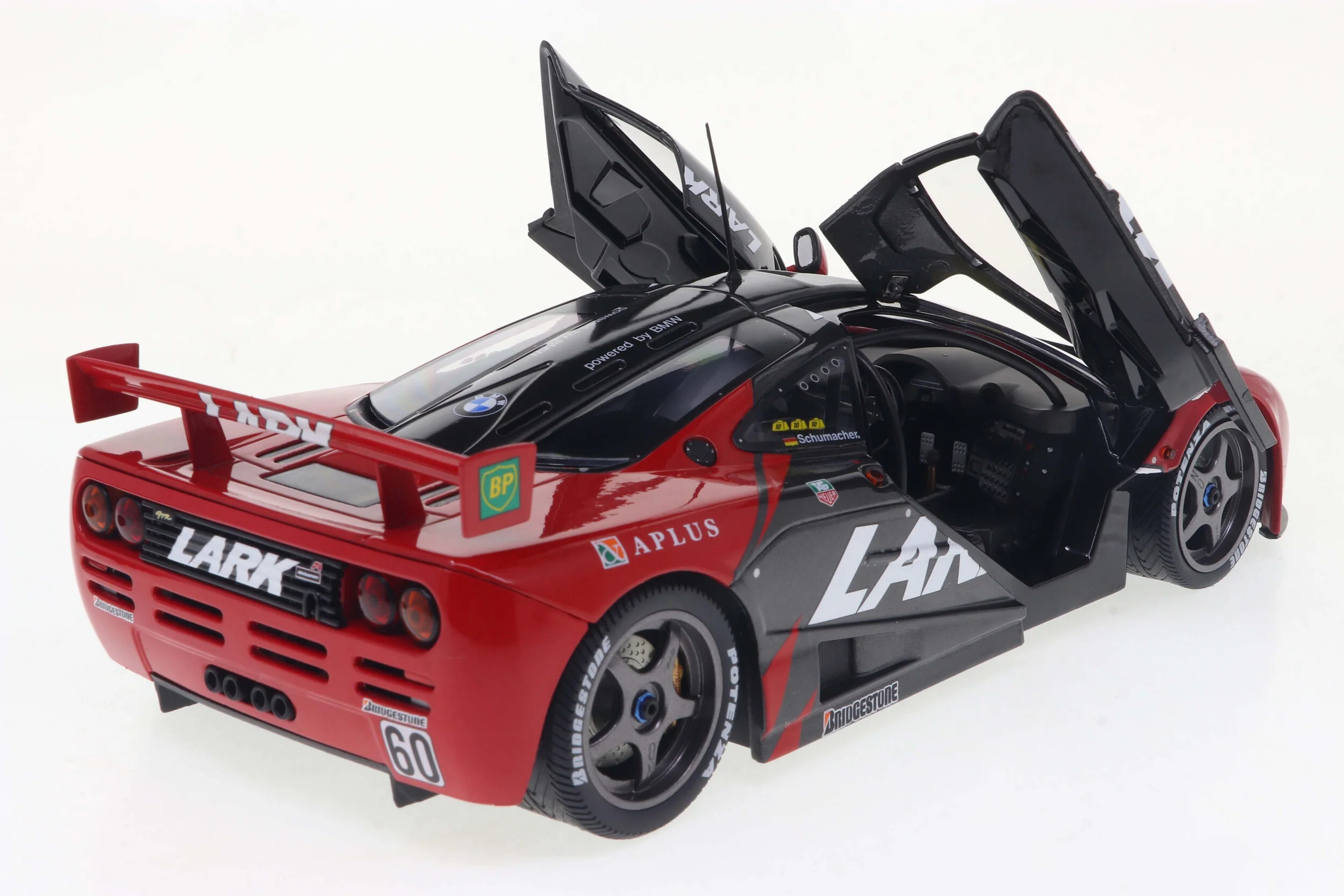 Solido 1995 Mclaren F1 GTR 6.1L V12 Short Tail Team Lark #60 JGTC Season 1996 Red Black 1:18 - Image 7