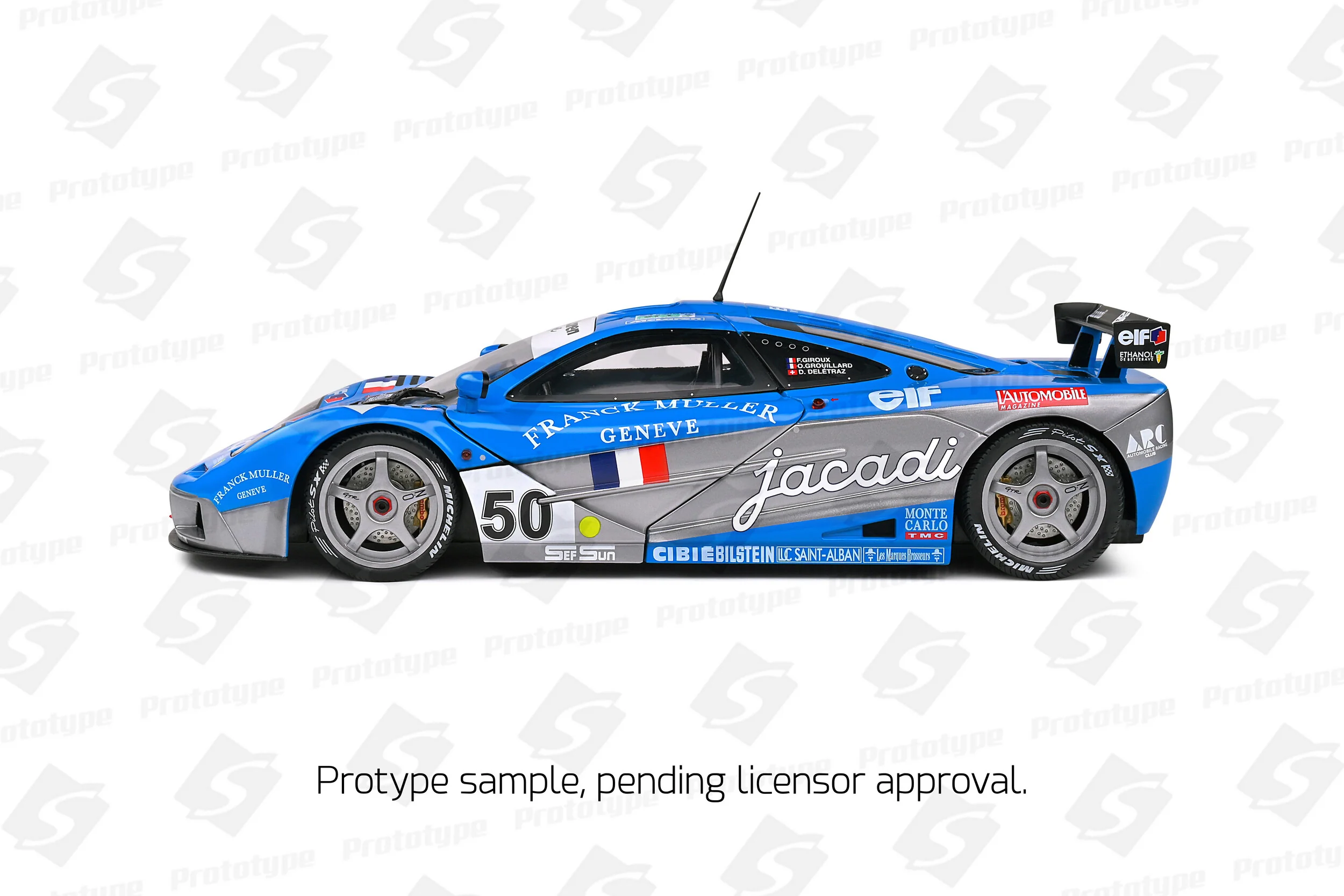 Solido 1995 Mclaren F1 GTR Short Tail #50 Giroux, Grouillard, Deltraz 24hr LeMans Blue 1:18 - Image 2