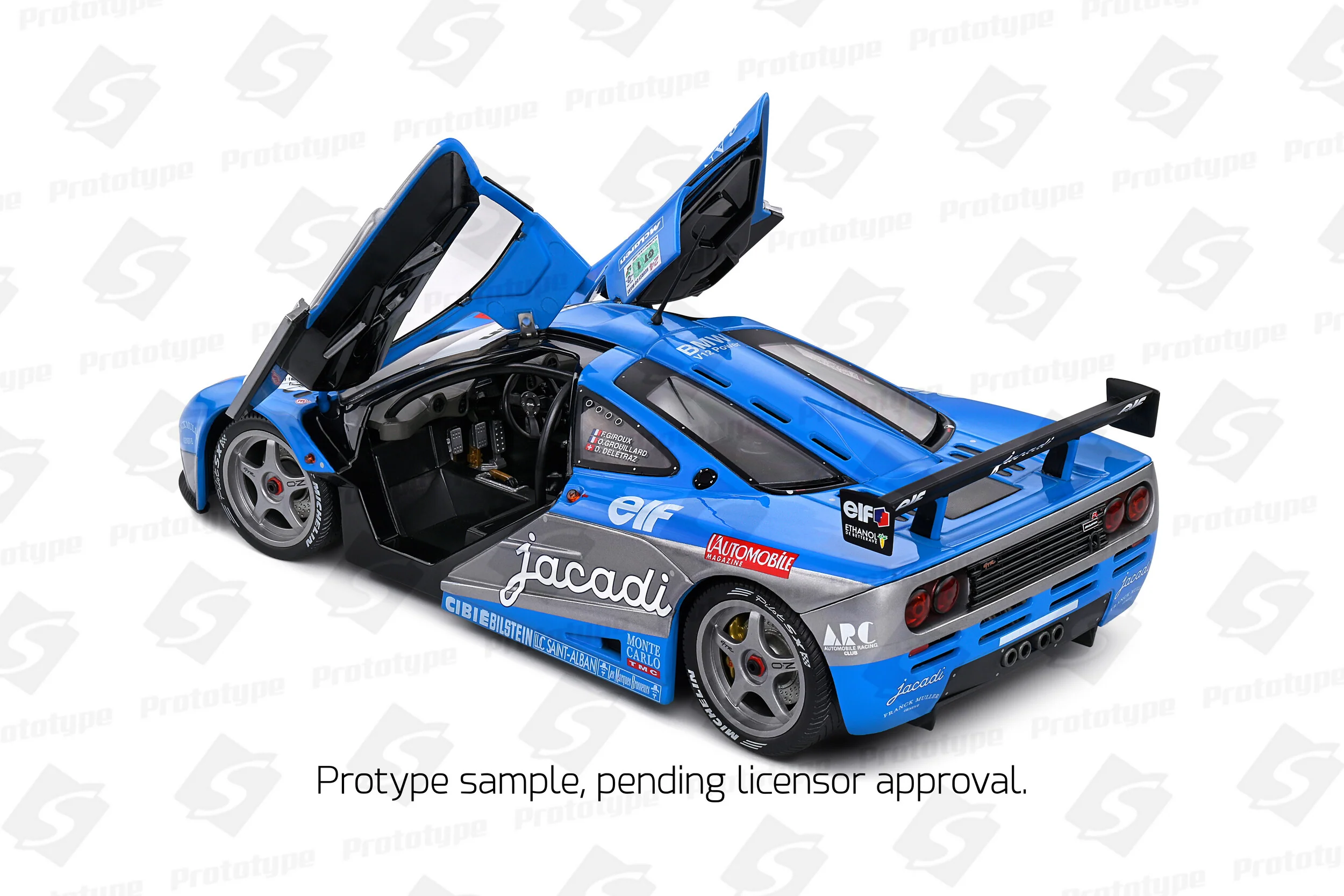 Solido 1995 Mclaren F1 GTR Short Tail #50 Giroux, Grouillard, Deltraz 24hr LeMans Blue 1:18 - Image 7
