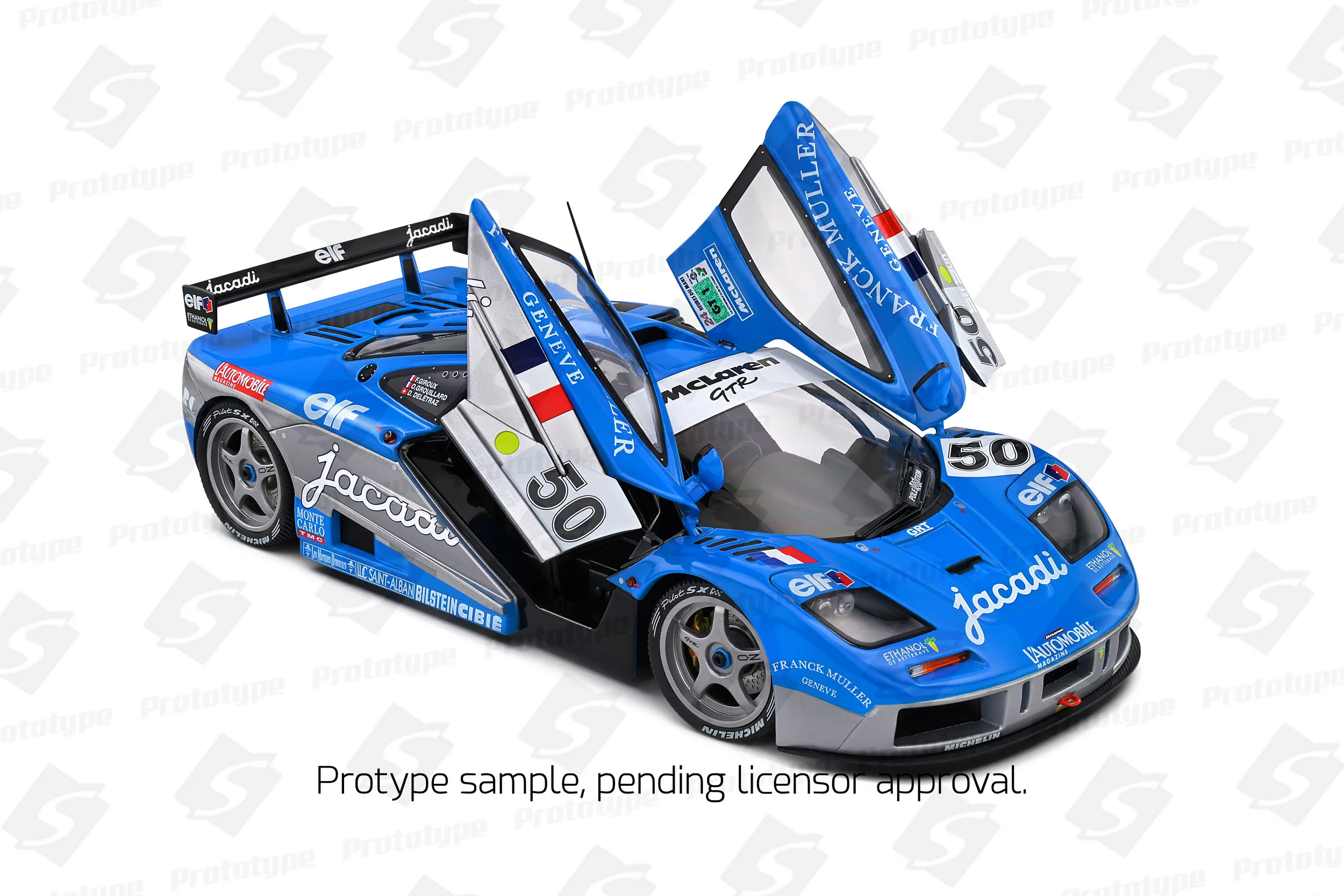 Solido 1995 Mclaren F1 GTR Short Tail #50 Giroux, Grouillard, Deltraz 24hr LeMans Blue 1:18 - Image 8