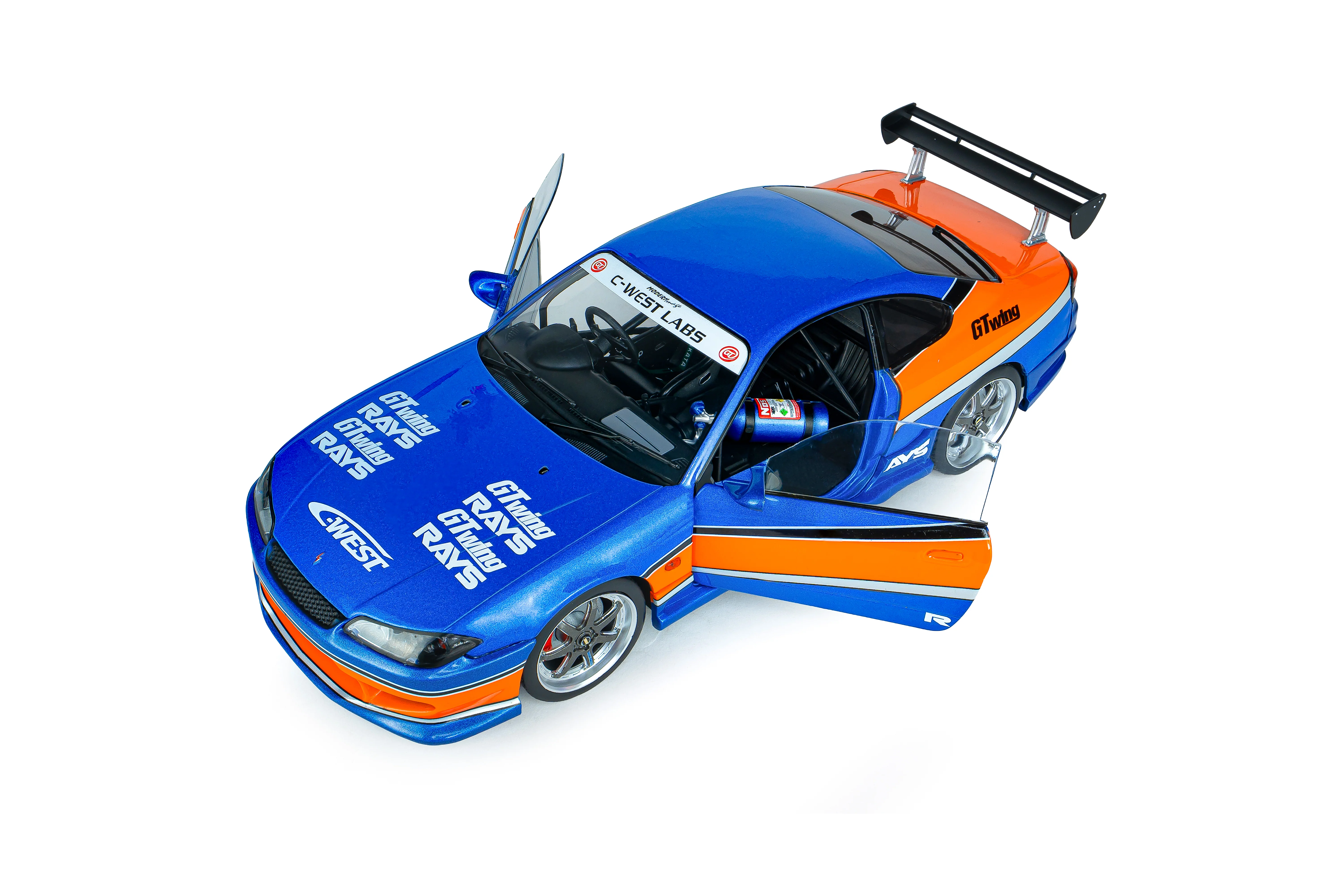 Solido 1999 Nissan Silvia (S15) Coupe Spec-S Tokyo Drift Mona Lisa 2006 1:18 - Image 6