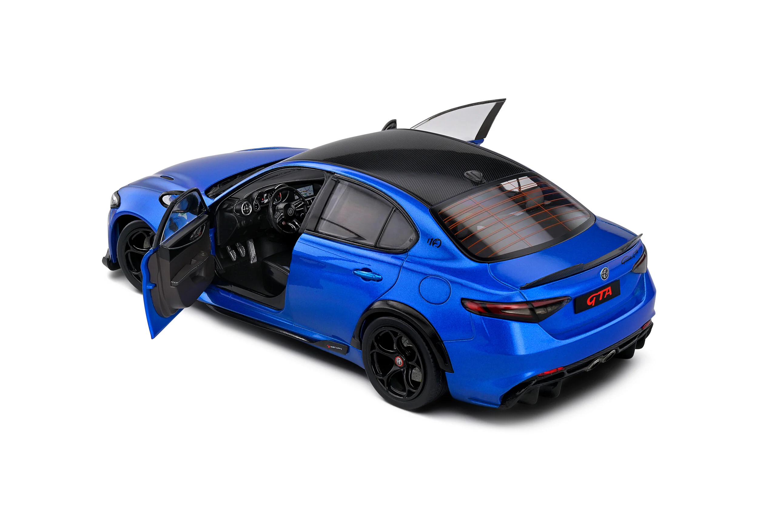 Solido 2022 Alfa Romeo Giulia GTA Anodized Blue 1:18 - Image 7