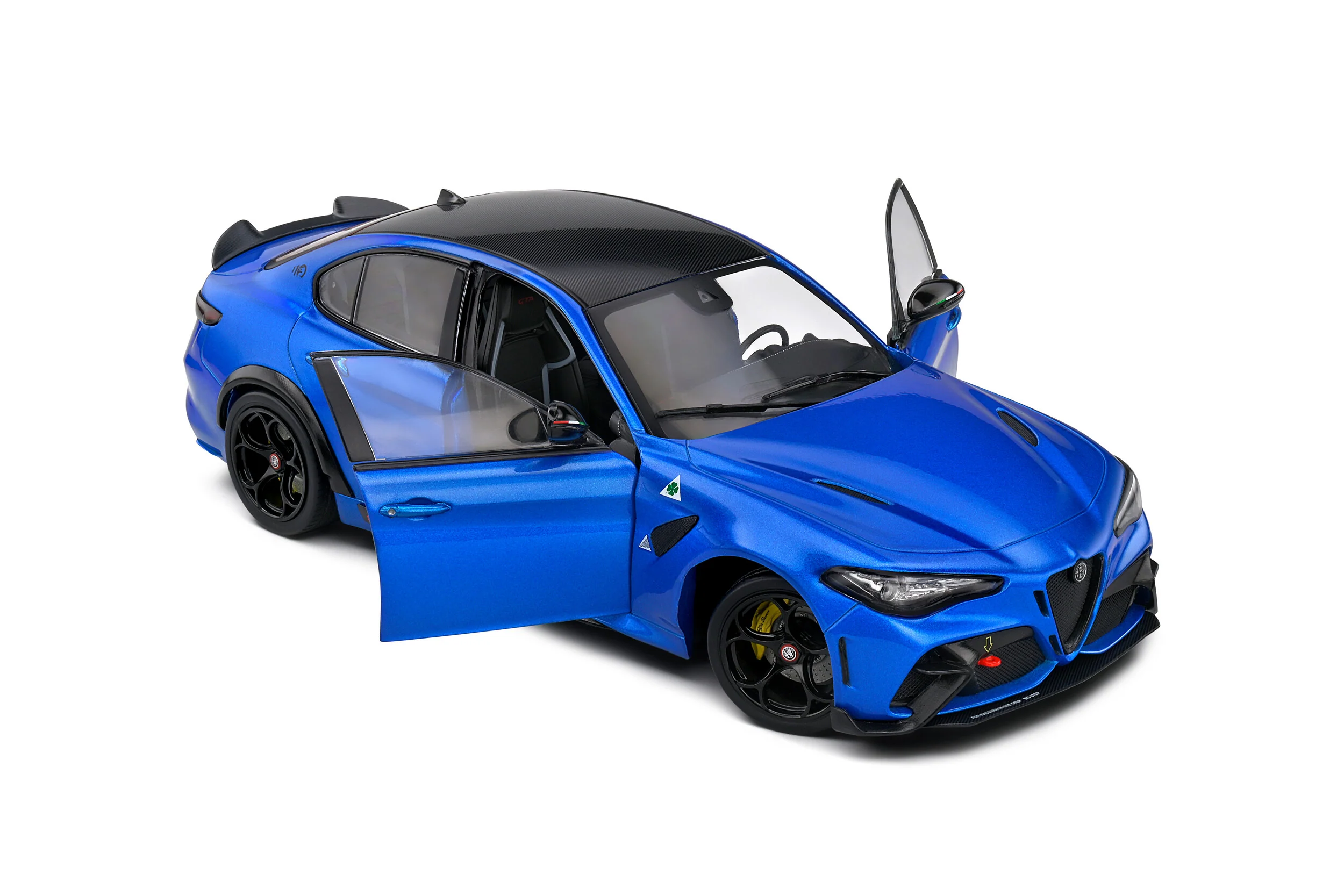 Solido 2022 Alfa Romeo Giulia GTA Anodized Blue 1:18 - Image 8