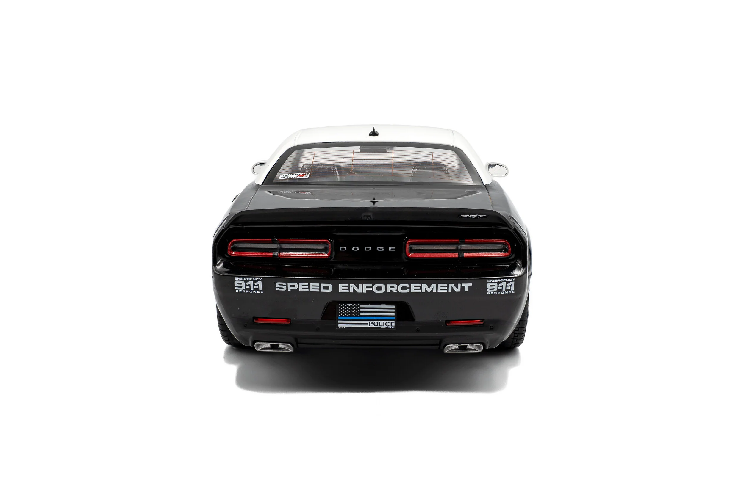 Solido 2023 Dodge Challenger SRT Hellcat Redeye Highway Patrol Black 1:18 - Image 3